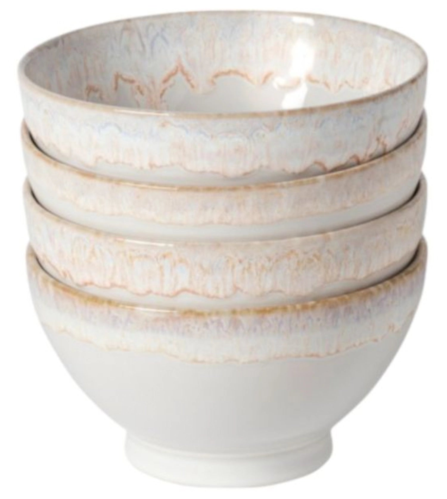 4er Set Latte Bowls Schale 550ml D14.5cm H8cm weiss in Weiss präsentiert im Onlineshop von KAQTU Design AG. Schale ist von Costa Nova
