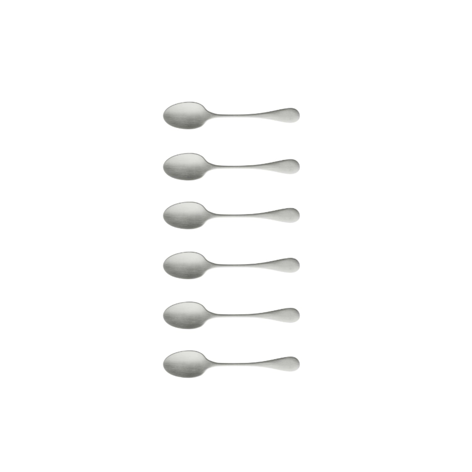 Antigo Kaffee-Besteckset 6tlg silber matt in Silber präsentiert im Onlineshop von KAQTU Design AG. Tasse ist von Costa Nova
