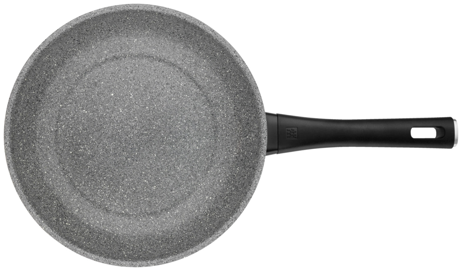 Hochwertige Terreno Plus Bratpfanne von Zwilling, 28 cm Durchmesser, in elegantem Grau, ideal für vielseitiges Kochen und Braten.