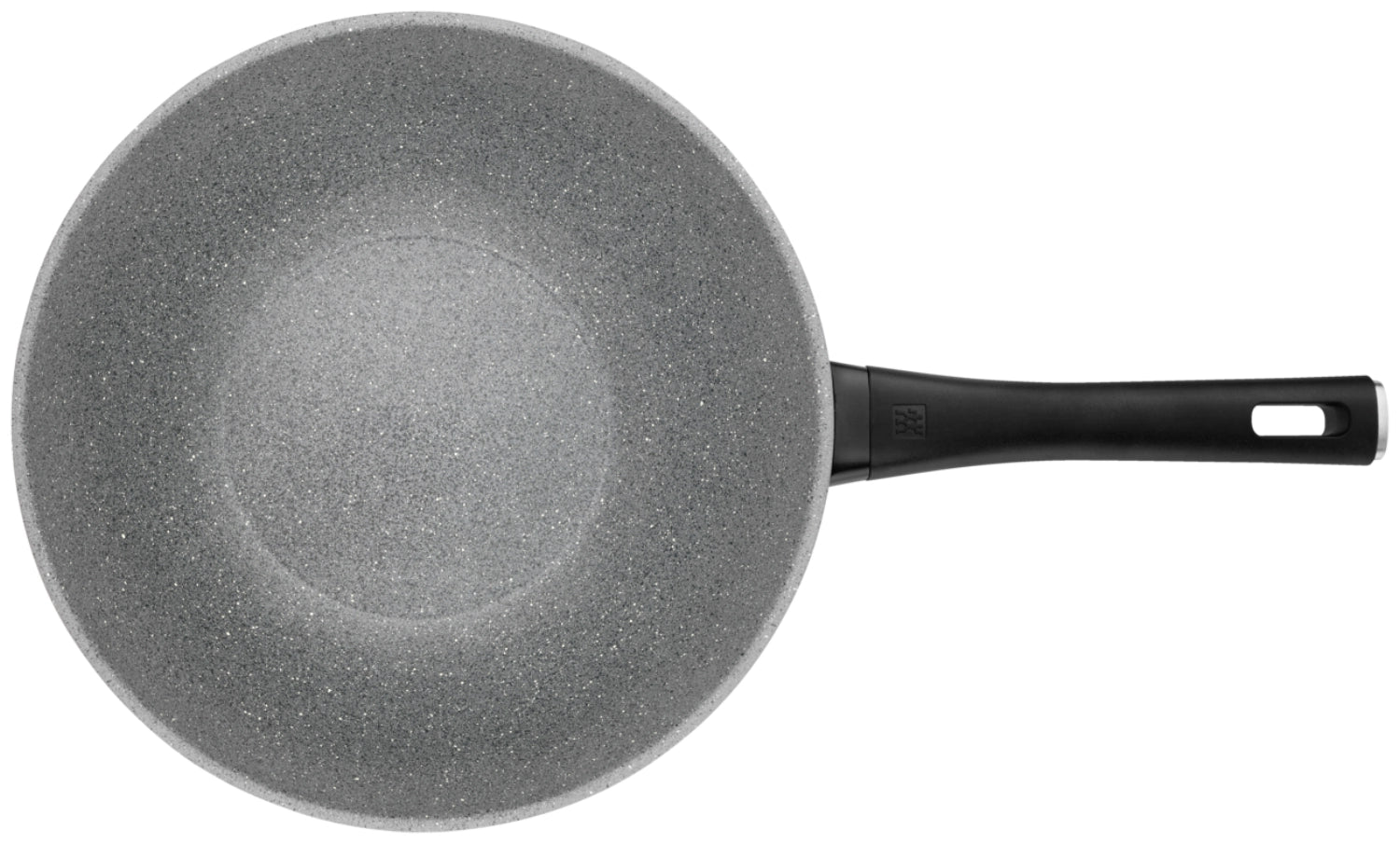 Eleganter 28 cm Wok aus der Terreno Plus Serie von Zwilling, ideal für gesundes Kochen und vielseitige Zubereitung in der modernen Küche.
