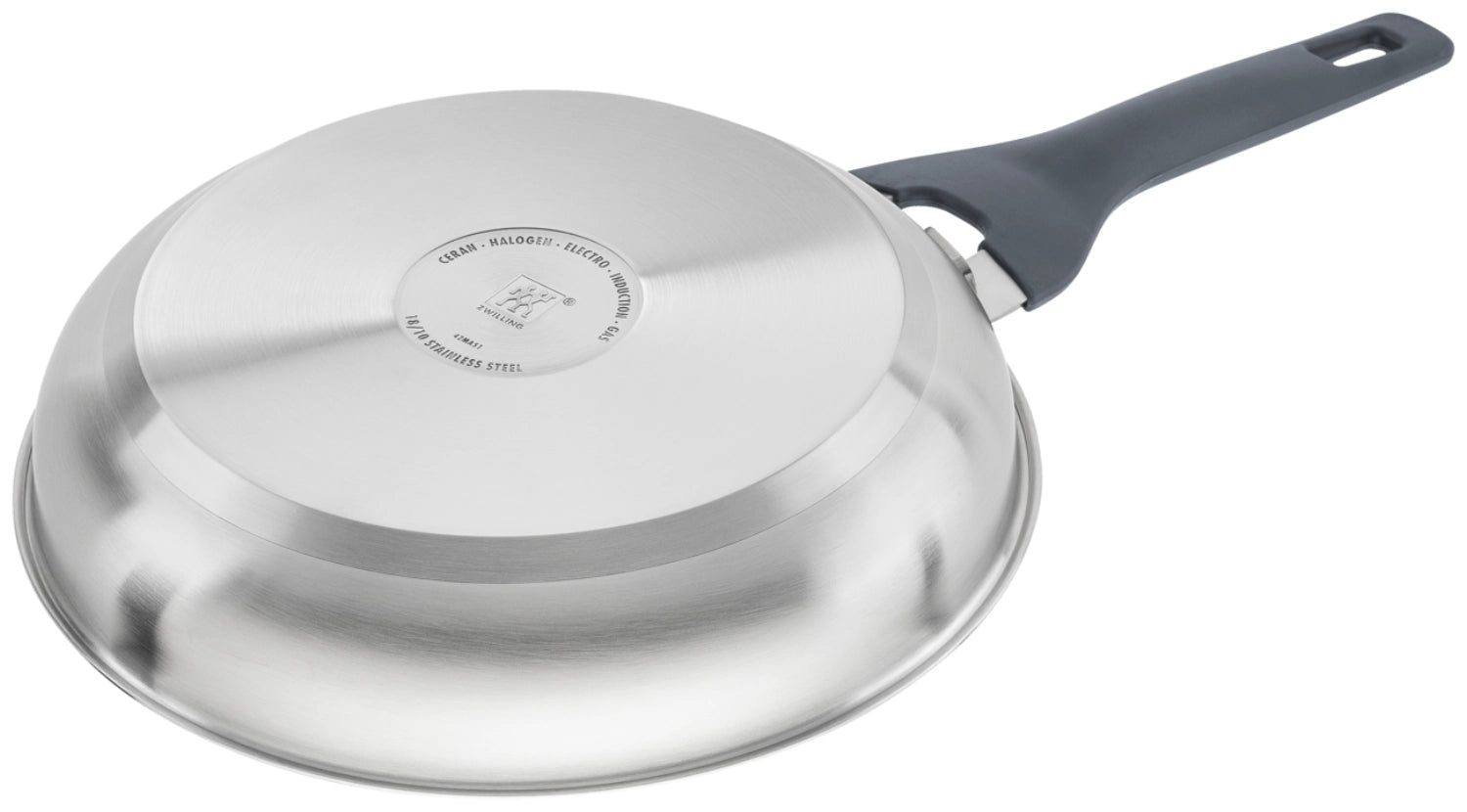 Elegante 24 cm Bratpfanne in Steinoptik Grau von Zwilling, unbeschichtet und ideal für gesundes Kochen. Perfekt für jede Küche.