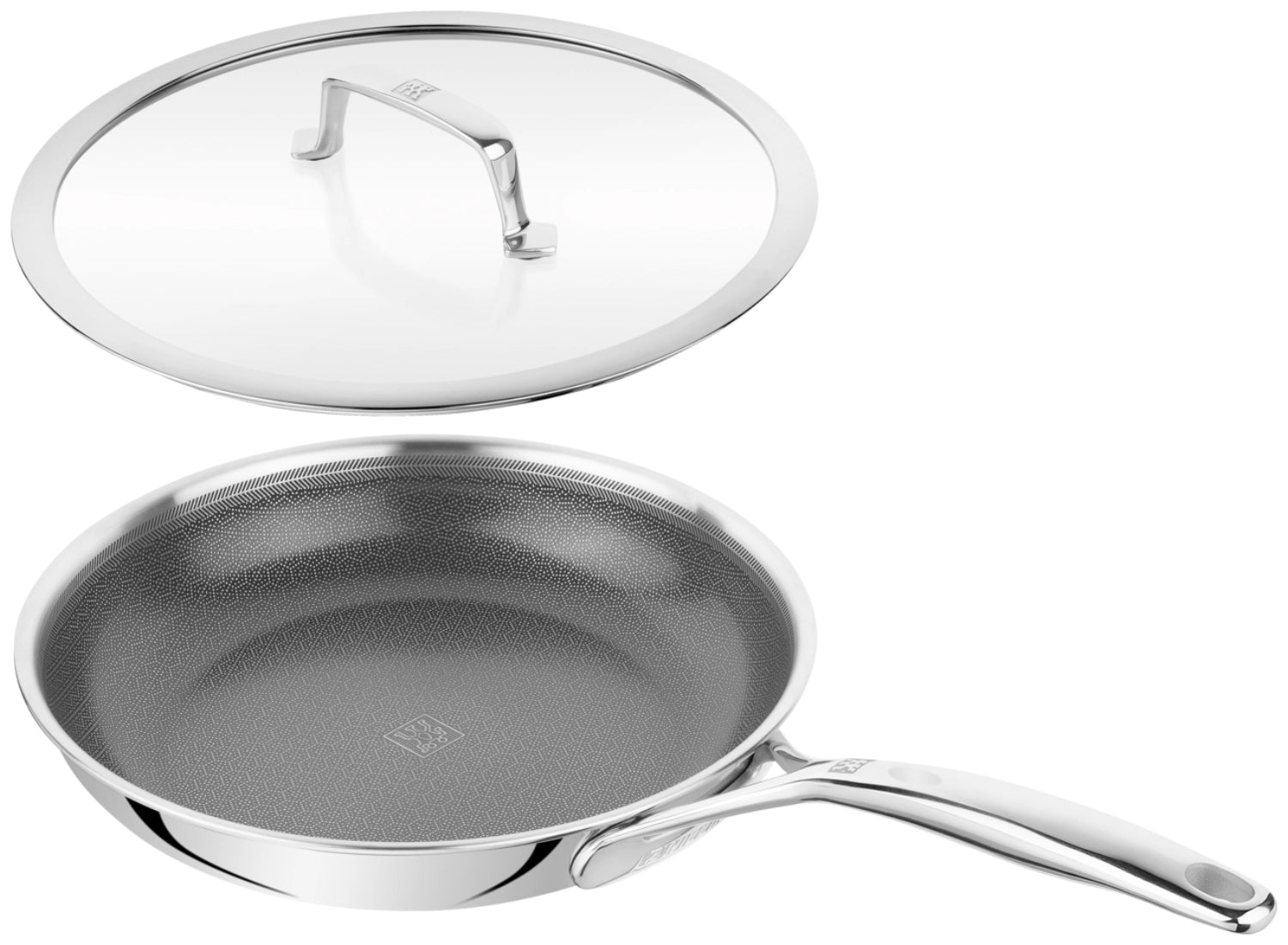 Elegante 26 cm Bratpfanne mit passendem Deckel aus der Peak-Serie von Zwilling, perfekt für gesundes Braten und Kochen in modernem Design.