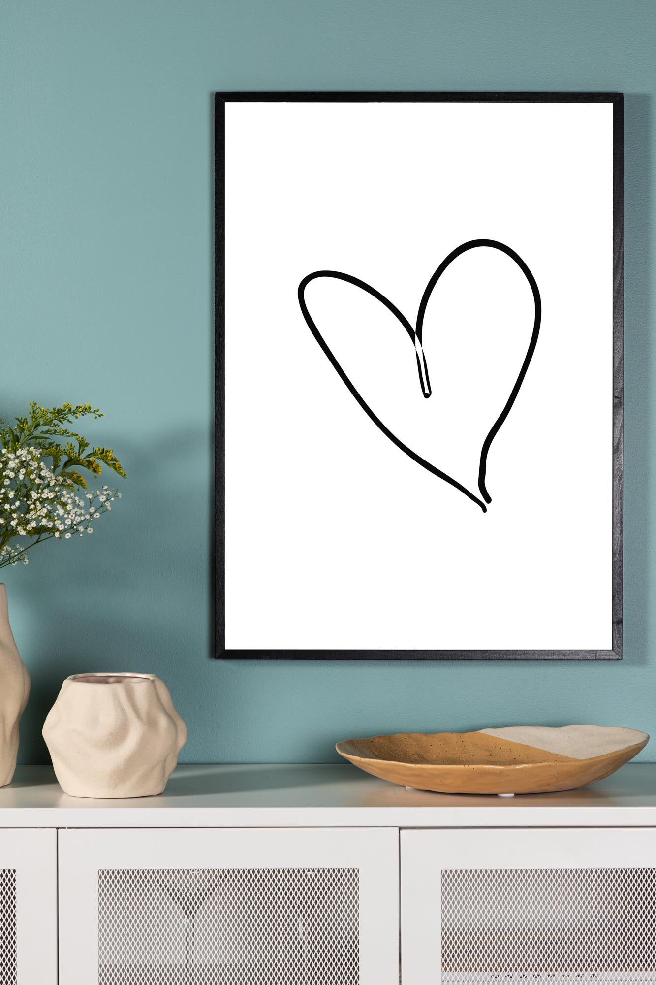 Elegantes Heart Poster von Venture Home – ein Highlight für Ihr Zuhause.