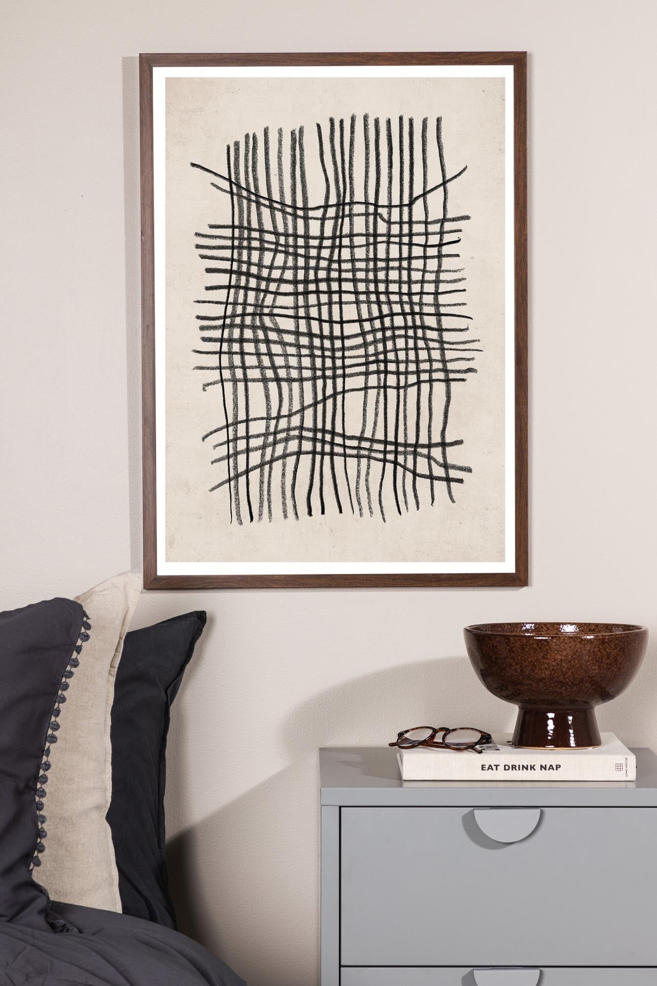 Minimalistisches Linework Poster von Venture Home für moderne Räume.