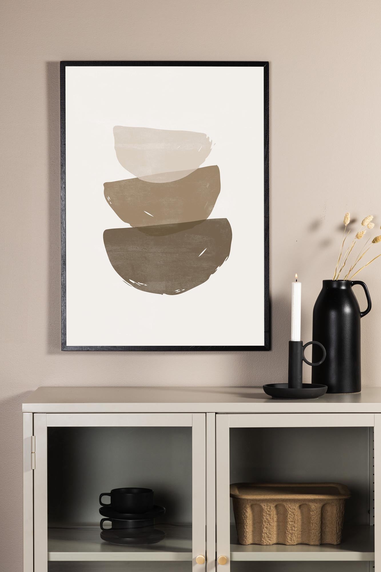 Faszinierendes Poster mit dynamischen Pinselstrichen von Venture Home, ideal für einen modernen und künstlerischen Wohnstil.