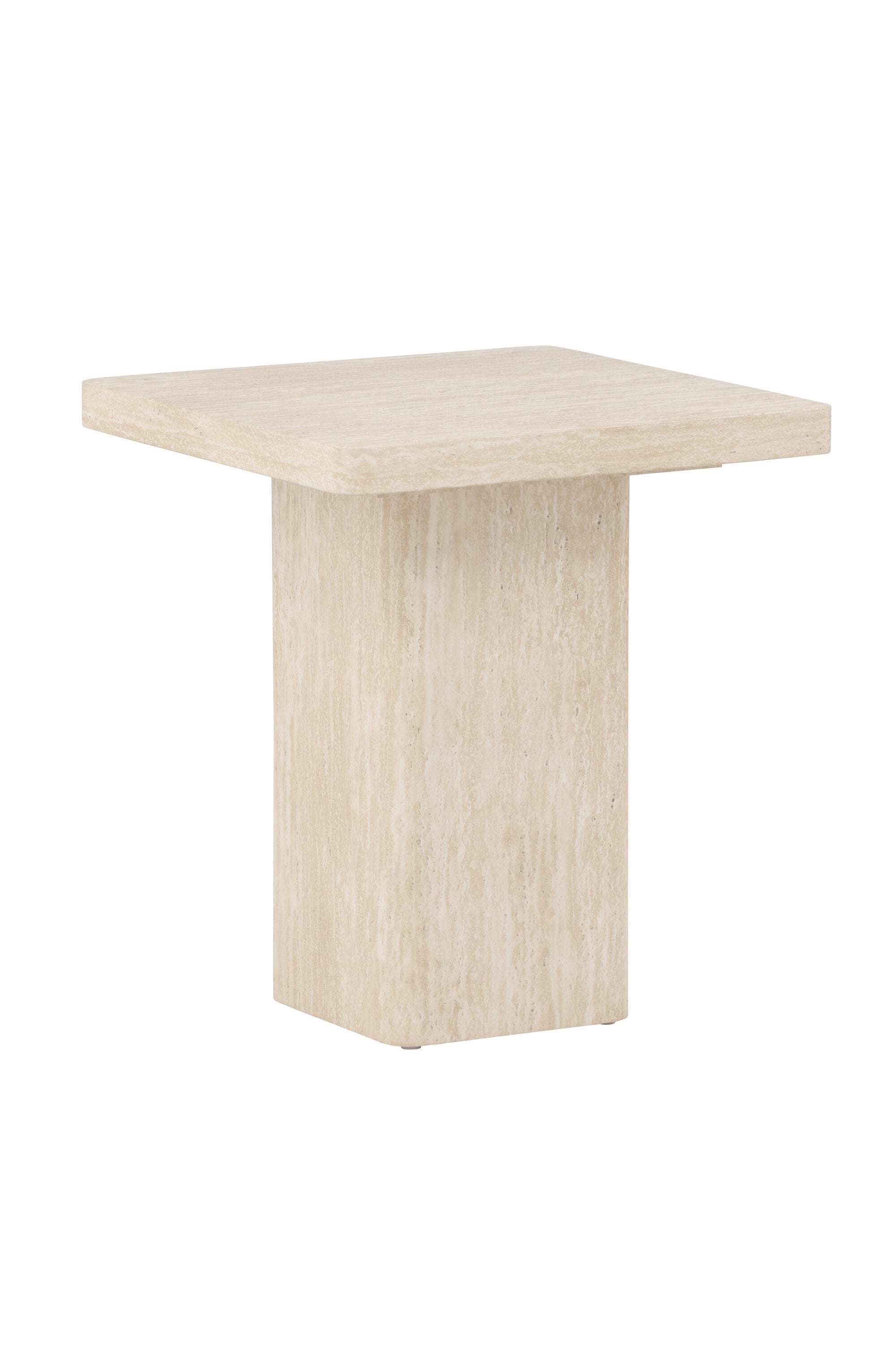 Moderner Beistelltisch Qvart 50x50 von Venture Home, perfekt für stilvolle Akzente im Wohnzimmer oder als praktischer Ablageplatz.