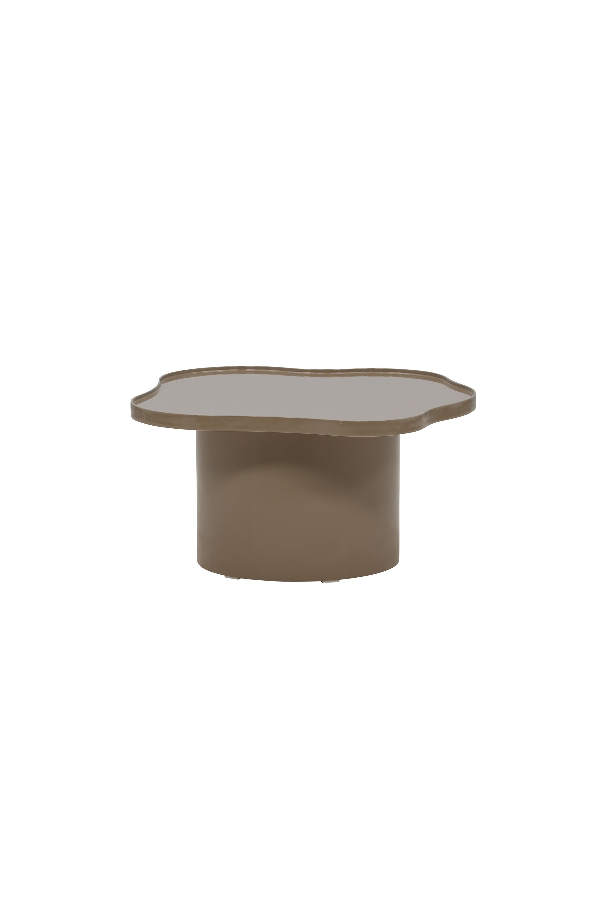 Eleganter Ilse Couchtisch in warmem Braun, ideal für stilvolle Wohnzimmergestaltung, erhältlich bei KAQTU Design AG.