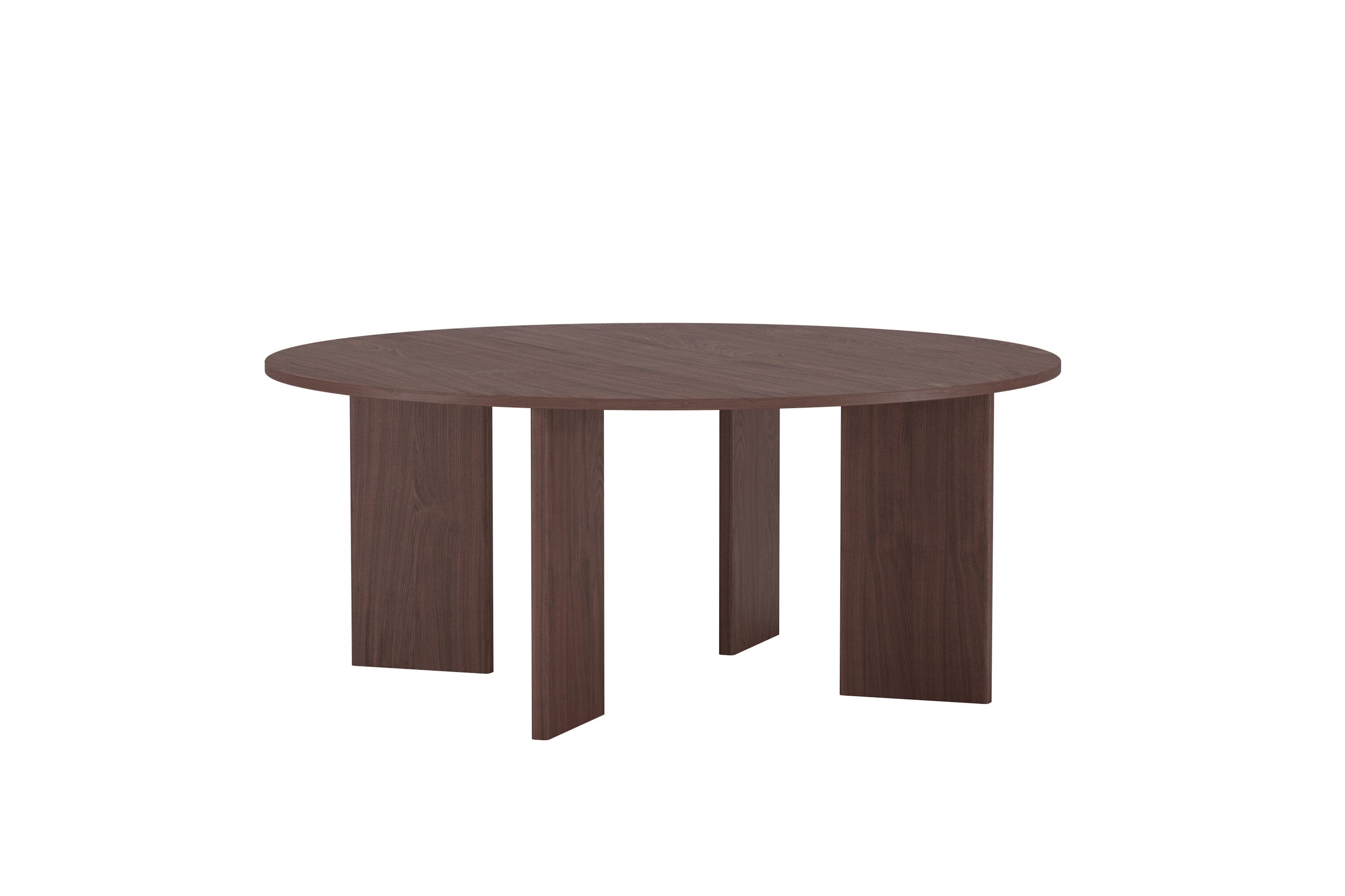 Eleganter runder Esstisch Graos in Mokka von Venture Home, perfekt für gemütliche Esszimmer und gesellige Zusammenkünfte.