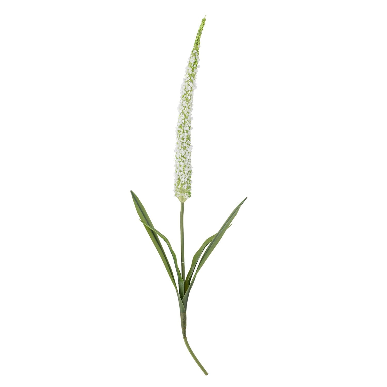 Eleganter weisser Foxtail Stiel von Bloomingville: Detailgetreue Kunstpflanze, vielseitig, pflegeleicht, ideal für stilvolle Dekoration.