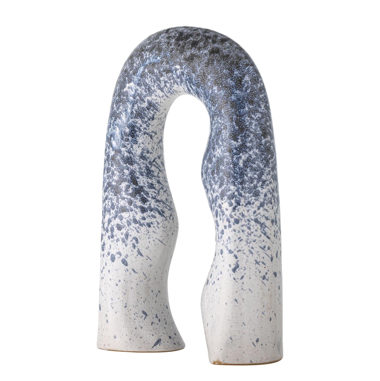 Stilvolle blaue Gate-Deko aus Steingut von Bloomingville, perfekt für dekorative Akzente in Haus und Garten.