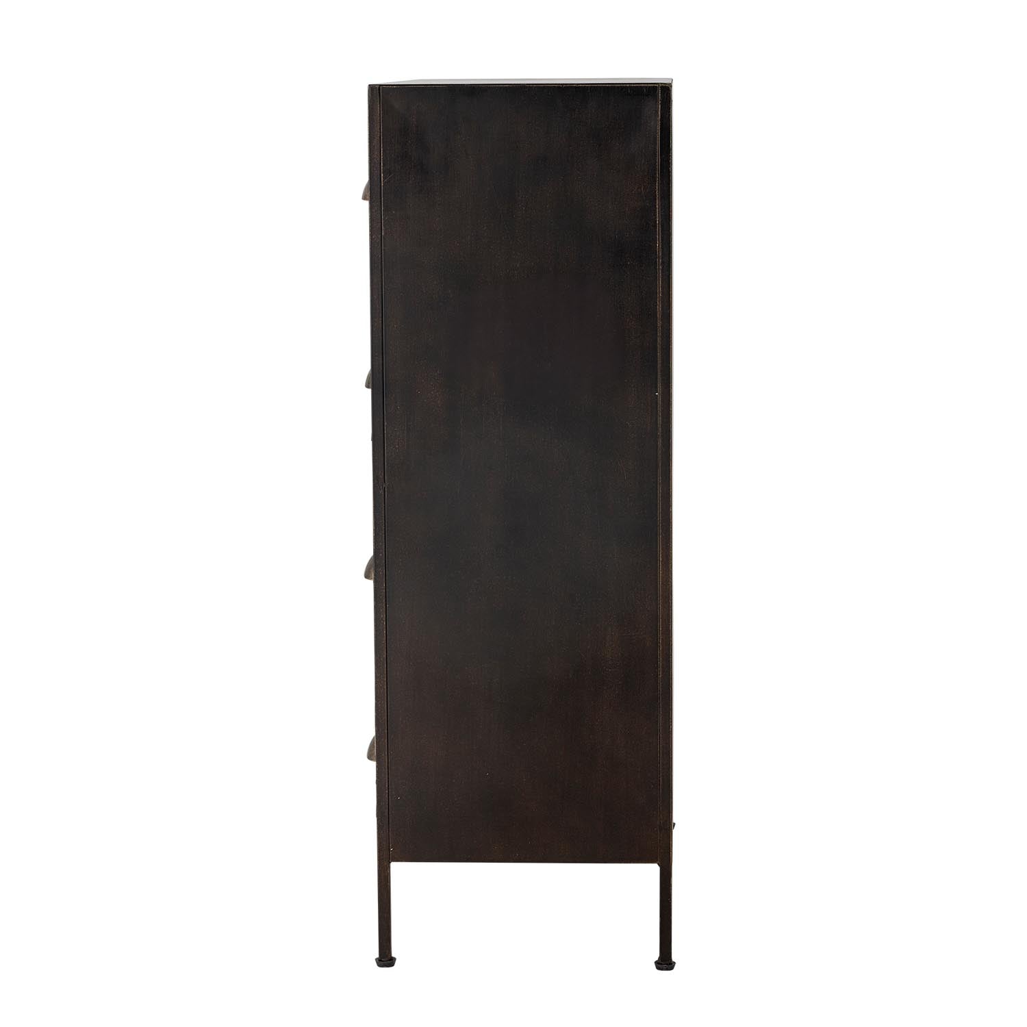 Matteo Drawer: Stilvolle schwarze Metallkommode von Creative Collection, ideal für modernes Interieur und funktionale Organisation.