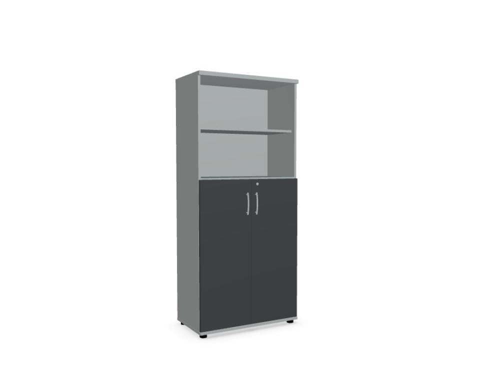 Standard A5304 - Halbregal in Weiss Pastell präsentiert im Onlineshop von KAQTU Design AG. Standregal ist von Mdd