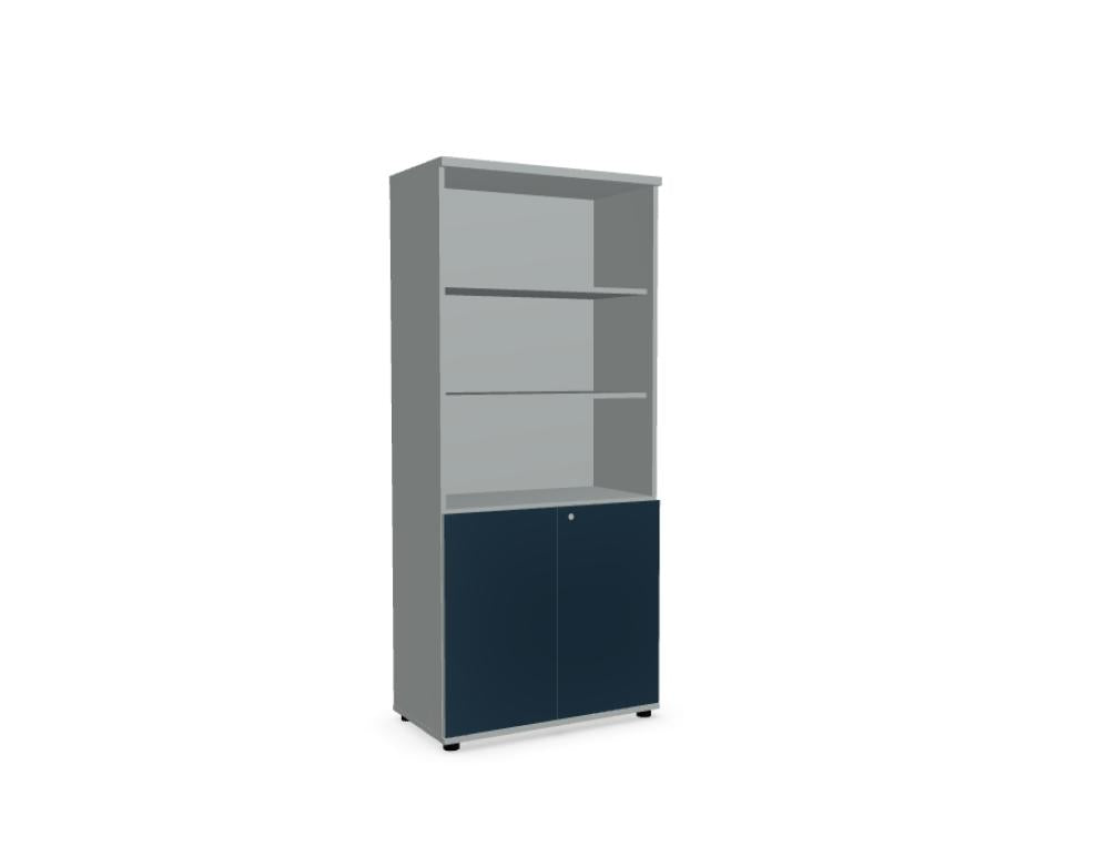 Color A5404HZK - Halbregal in Aluminium präsentiert im Onlineshop von KAQTU Design AG. Standregal ist von Mdd