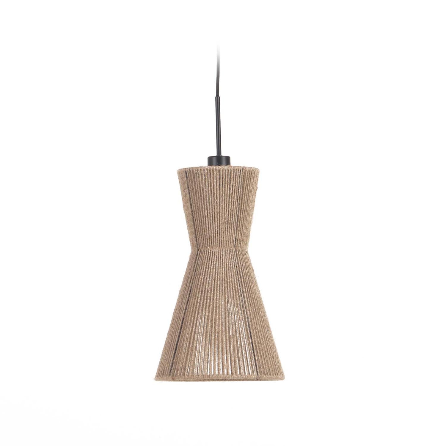 Stilvoller Crista Lampenschirm aus Jute und Eisen, Ø 24,5 cm, für warme, einladende Atmosphäre. Nachhaltig und vielseitig.