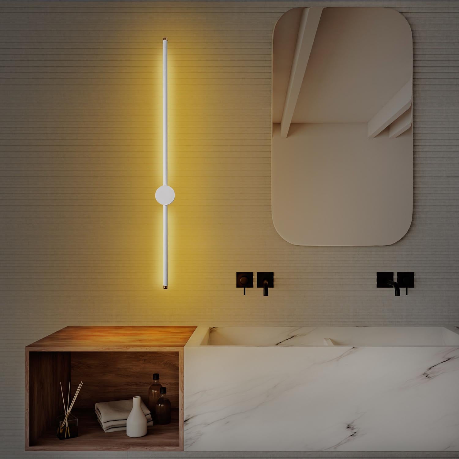 Verleihen Sie Ihrem Raum mit der weißen Sword Wandleuchte von Opviq einen Hauch von Eleganz. Perfekt für stimmungsvolle Beleuchtung und zeitloses Design.