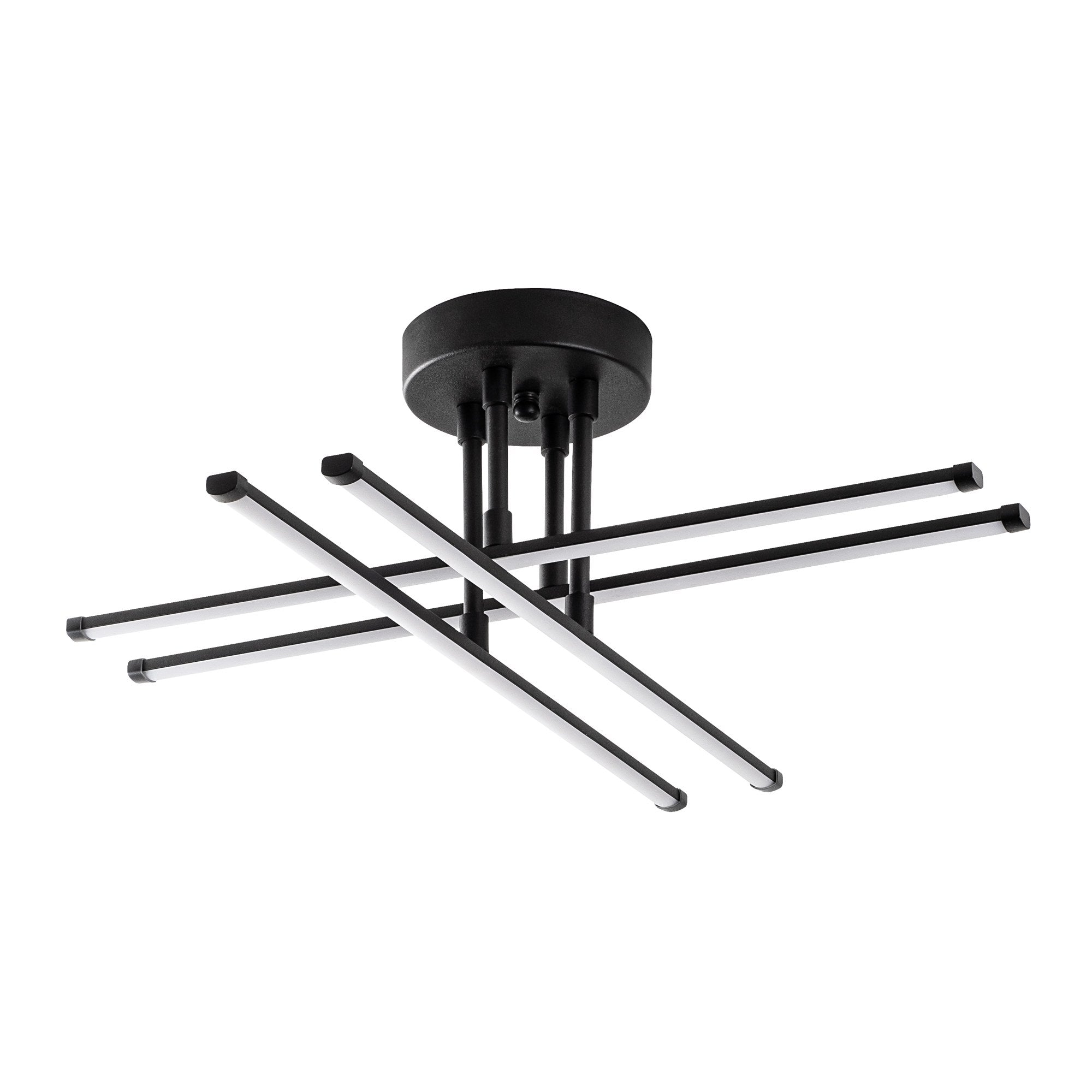 Elegante schwarze Deckenleuchte Exhaust-13661 von Opviq: Robustes Metall, harmonische Lichtverteilung und stilvolles Design für jeden Raum.