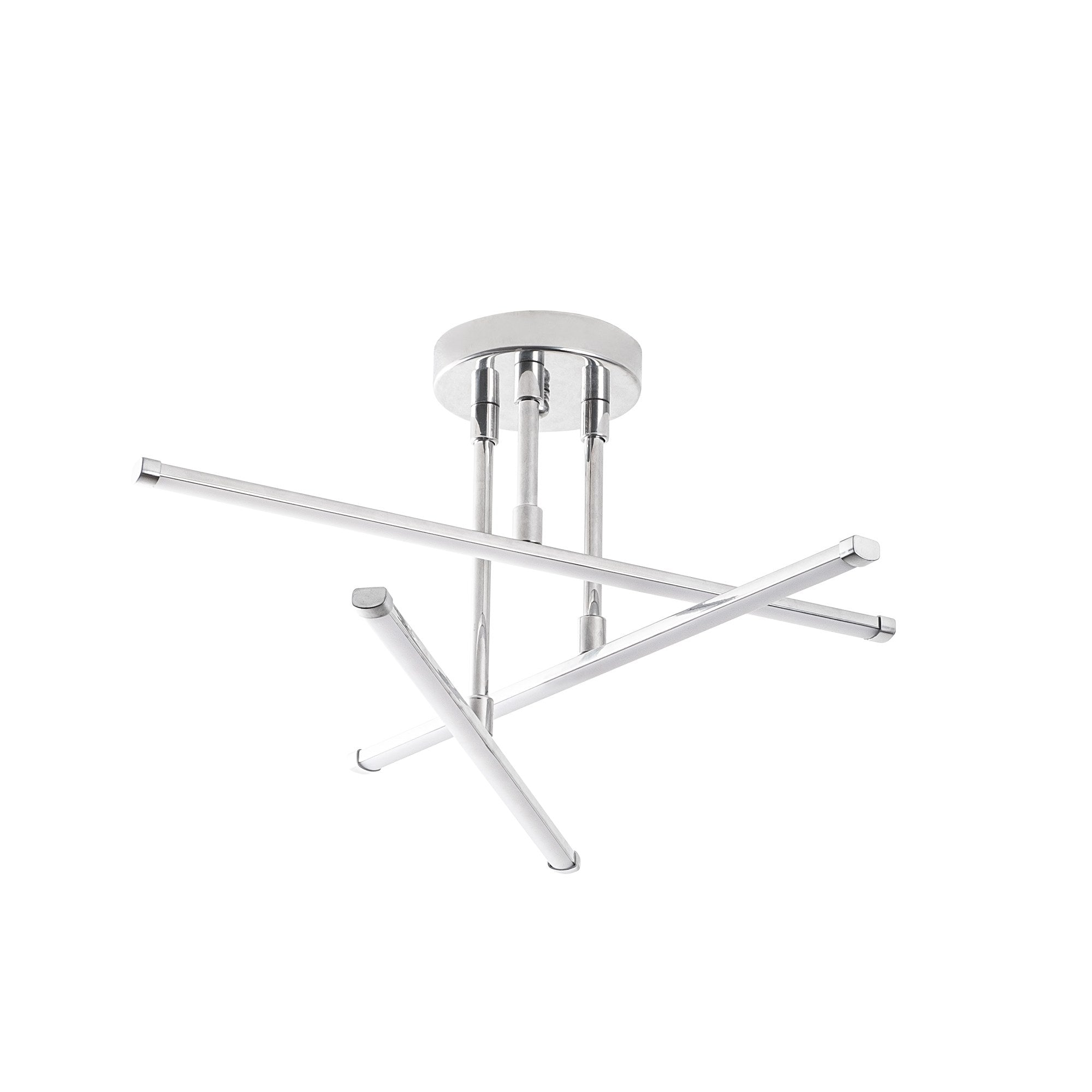 Moderne Deckenleuchte "Ledflower" in glänzendem Chrom von Opviq, ideal für stilvolle Akzente und harmonische Lichtverhältnisse in jedem Raum.