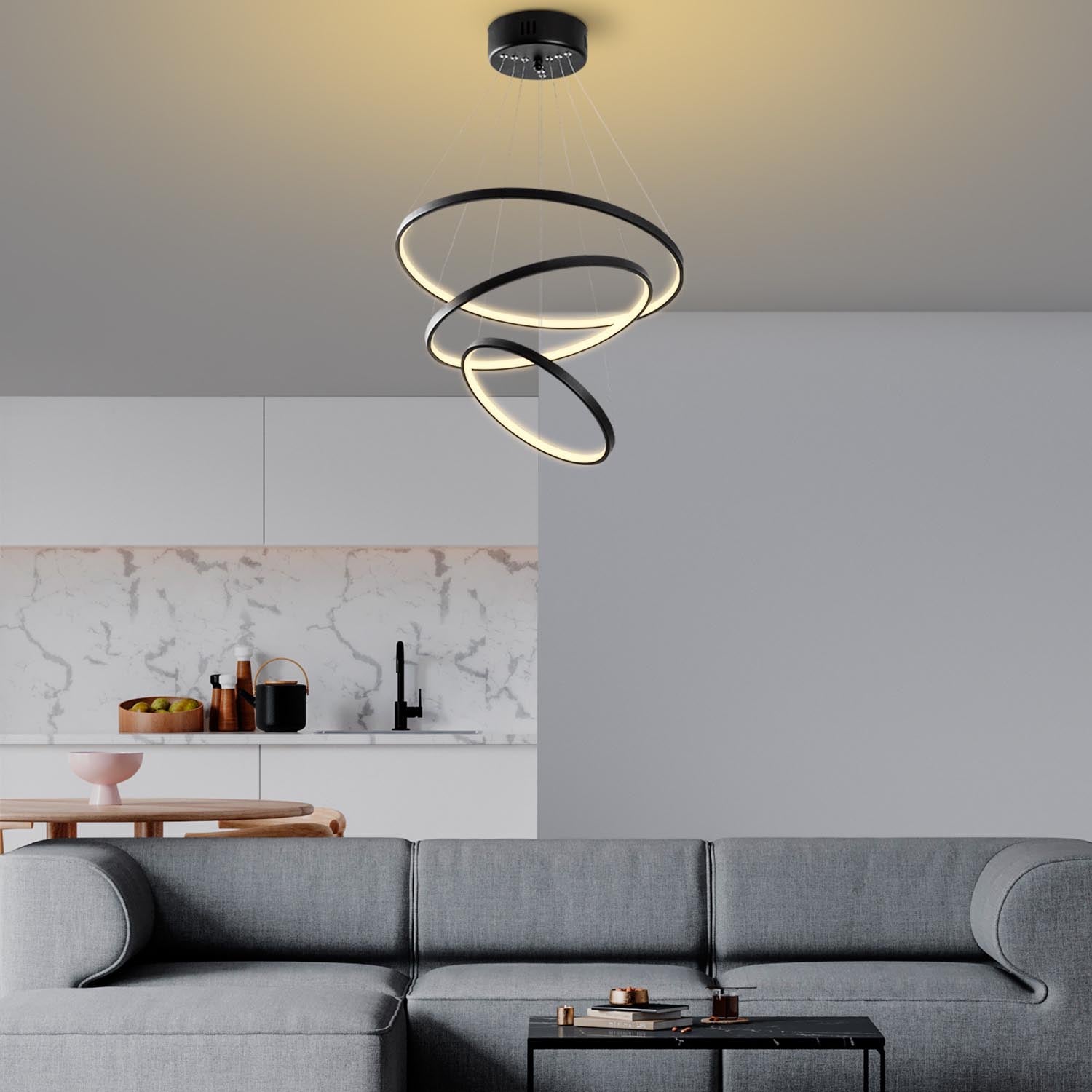 Entdecken Sie die stilvolle Simit Deckenleuchte in Schwarz von Opviq. Perfekt für jeden Raum, schafft sie eine elegante Atmosphäre und setzt beeindruckende Akzente.