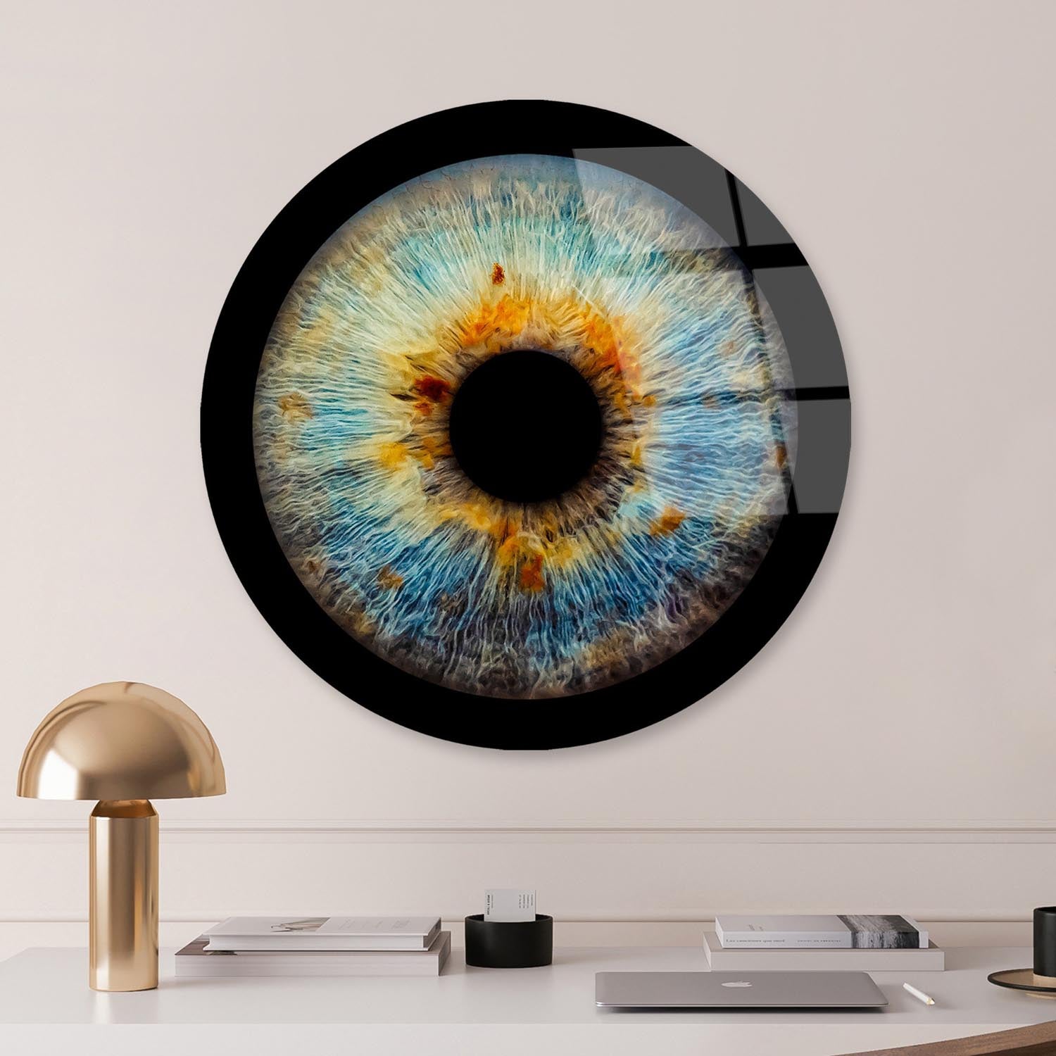 Entdecken Sie das mehrfarbige UV-Bild von Wallity – ein elegantes Kunstwerk aus gehärtetem Glas, das jeden Raum stilvoll verwandelt.