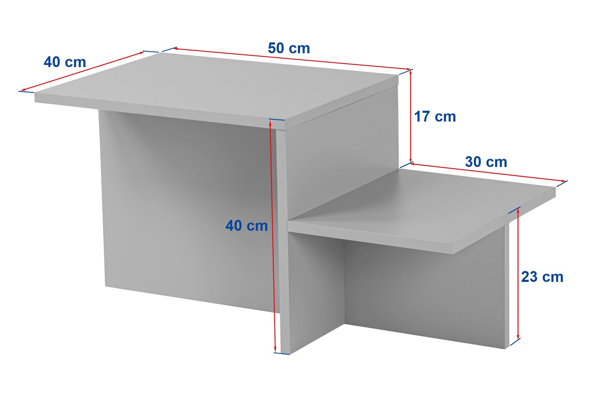 Der Harmony Sofatisch in modernem Grau von Nordure vereint Eleganz und Praktikabilität. Perfekt für jeden Wohnraum!