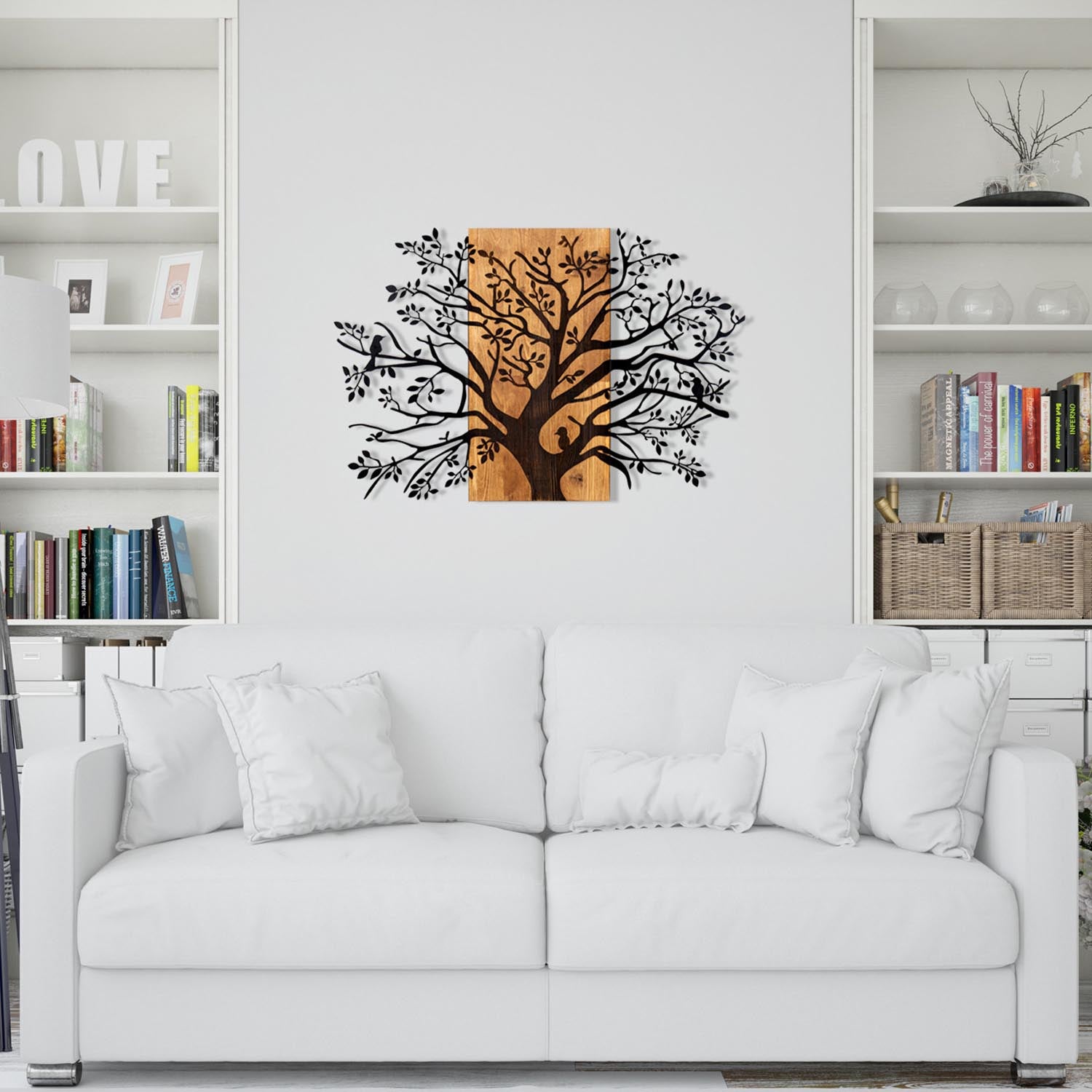 Entdecken Sie die stilvolle Kavak Wanddeko in Schwarznuss von Wallity – ein elegantes Holz-Wand-Accessoire, das jeden Raum aufwertet.