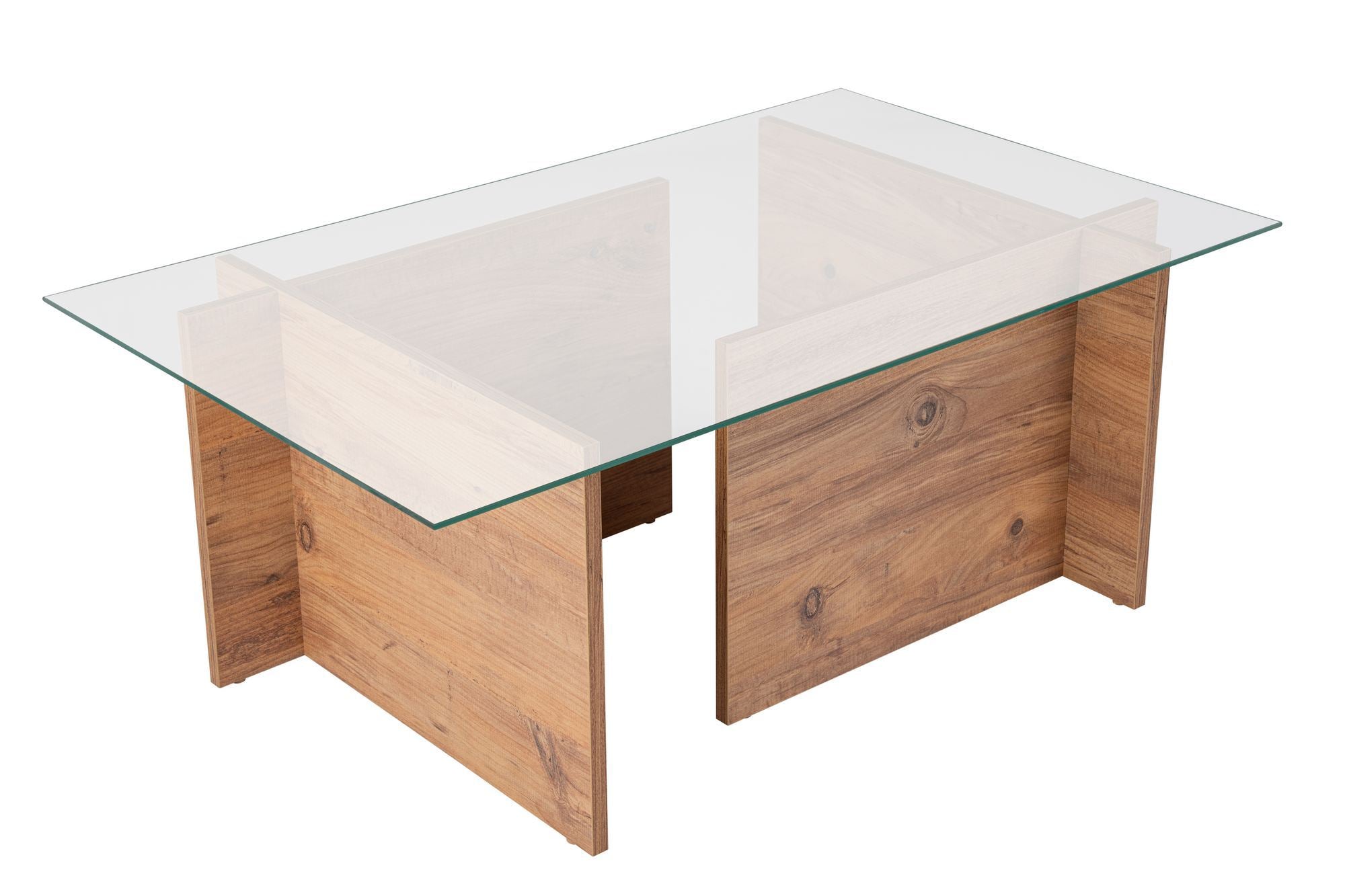 Eleganter Vetrino Sofatisch aus Atlantischer Kiefer – perfekter Mittelpunkt für Ihr Wohnzimmer mit rustikalem Flair.