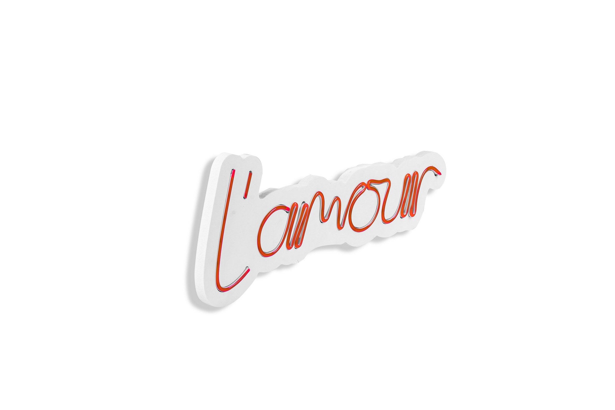Elegante rote L'amour Wandleuchte von Wallity, die modernes Flair und stimmungsvolle LED-Beleuchtung in Ihr Zuhause bringt.