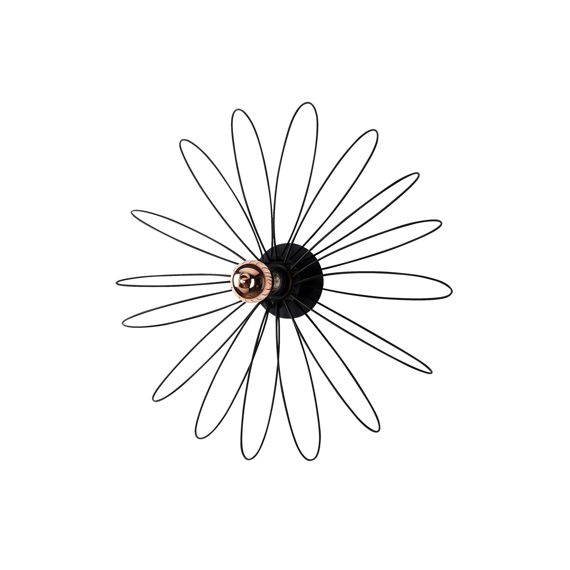 Verleihen Sie Ihrem Zuhause mit der schwarzen Blumen-Wandleuchte von Opviq einen Hauch von Eleganz. Ihr einzigartiges Design und das sanfte Licht schaffen eine einladende Atmosphäre.