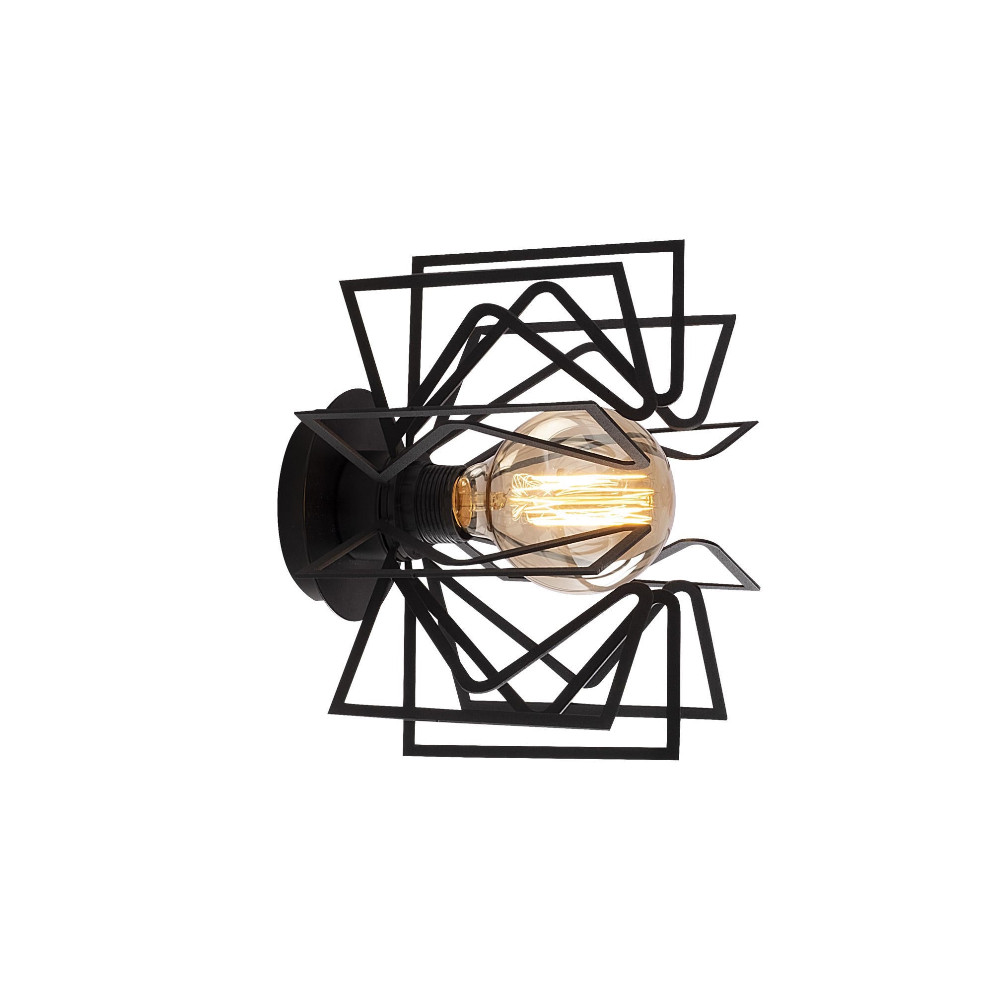 Entdecken Sie die Nemrut Wandleuchte von Opviq in elegantem Schwarz. Ihr modernes, industrielles Design verleiht jedem Raum einen Hauch von Raffinesse.