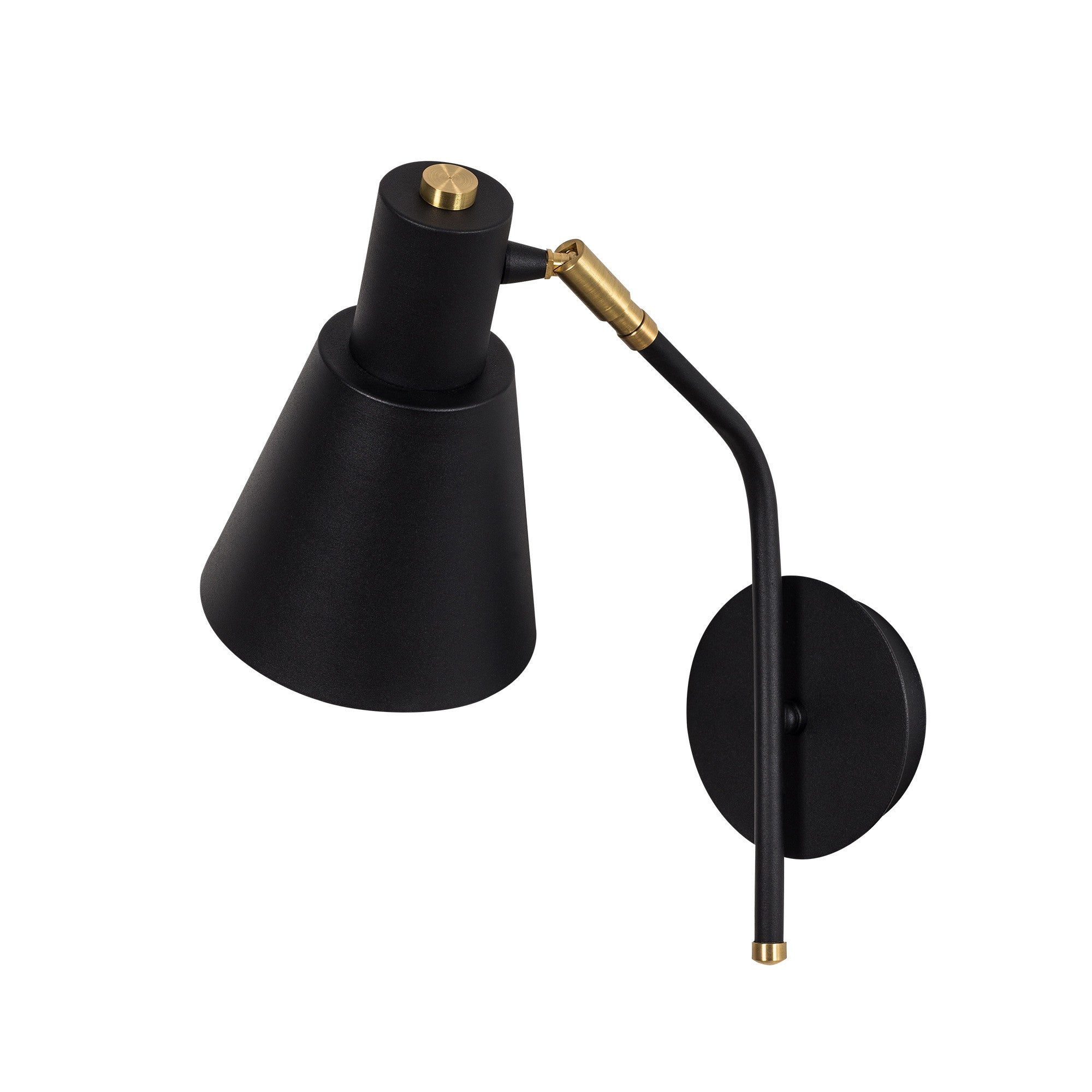 Die Sivani Wandleuchte von Opviq vereint modernes Design mit industriellem Charme. Schwarz und Gold schaffen eine elegante Atmosphäre in jedem Raum.