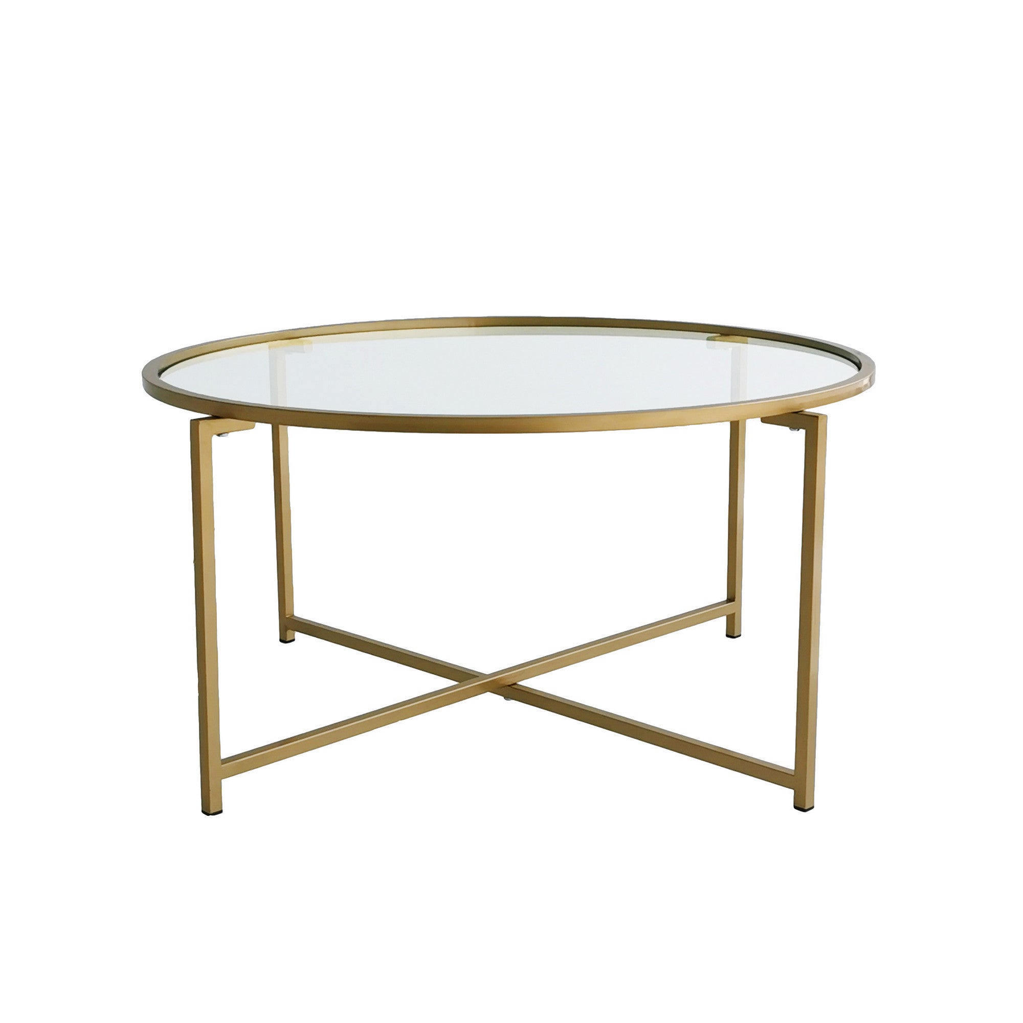 Entdecken Sie den Gold Sun S404 Sofatisch von Hanah Home – ein eleganter Beistelltisch aus gehärtetem Glas und Metall, der stilvolle Akzente in Ihrem Zuhause setzt.
