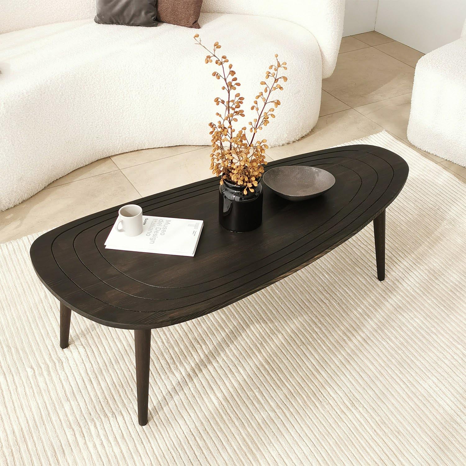 Stylischer Sofatisch in Anthrazit von Hanah Home – perfektes Design für moderne Wohnräume. Robuste Bauweise für langanhaltende Freude.