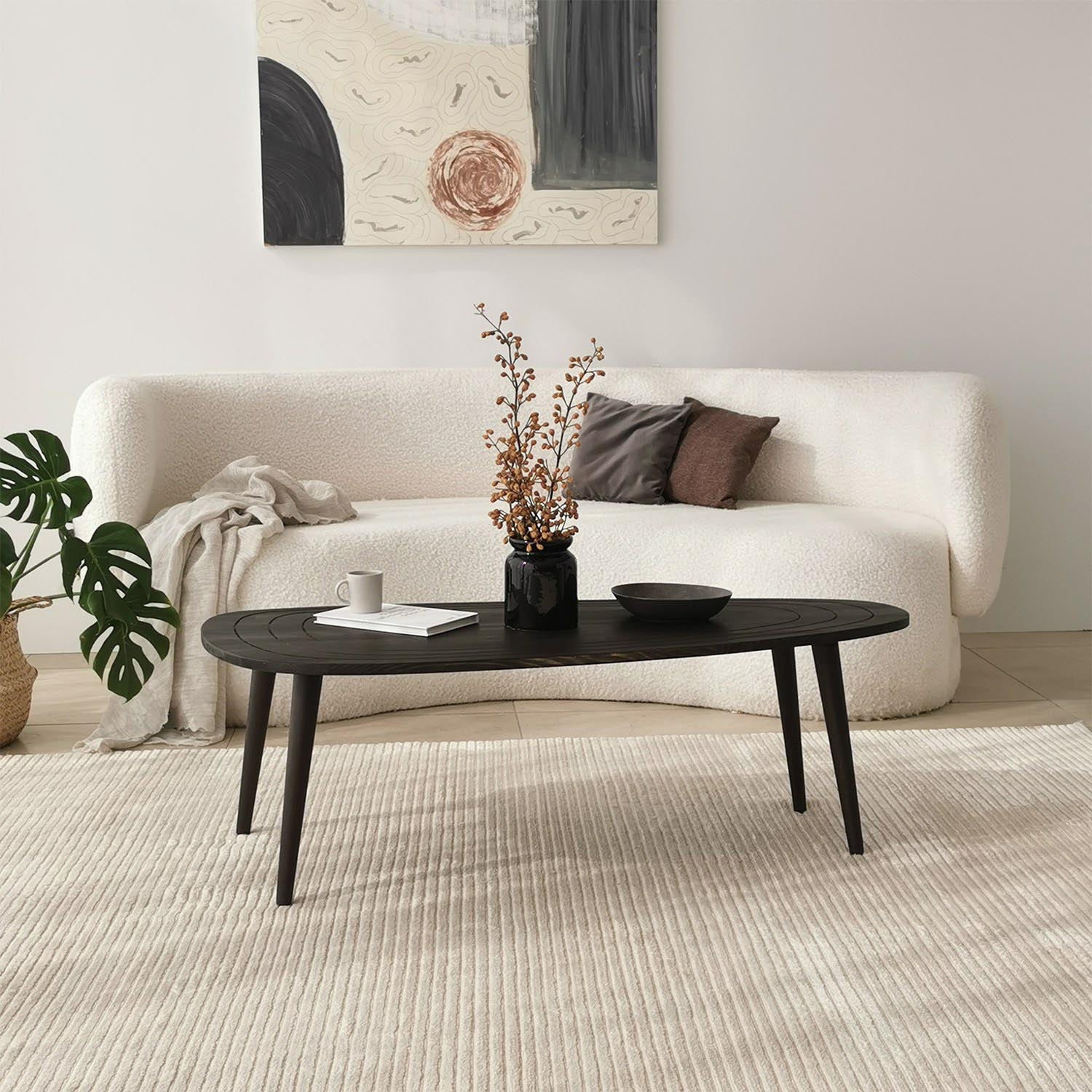 Eleganter Couchtisch in Anthrazit von Hanah Home – vereint Stil und Funktionalität. Hochwertige Materialien für zeitlose Schönheit und Langlebigkeit.