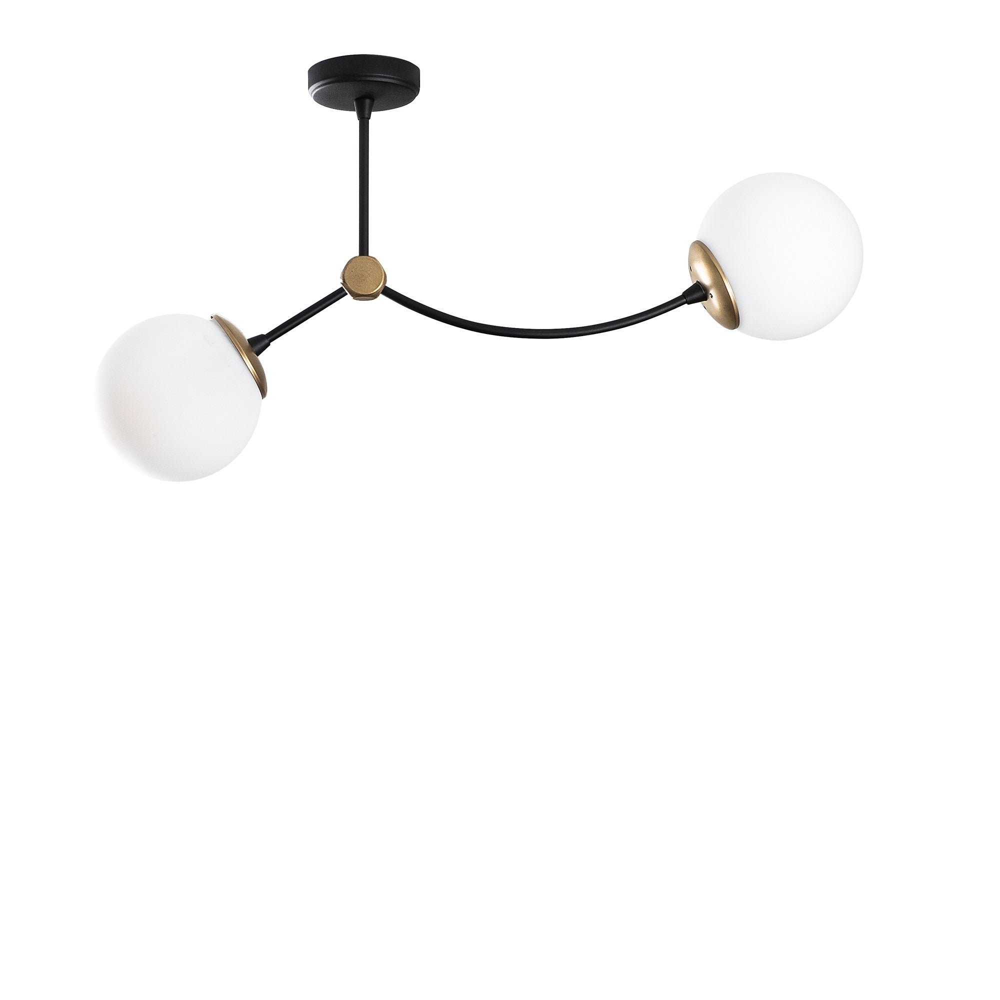 Verleihen Sie Ihrem Zuhause mit der Kromozom Deckenleuchte von Opviq in Weiß Schwarz einen Hauch von Eleganz. Ihr stilvolles Design und die warme Lichtatmosphäre schaffen einladende Räume.