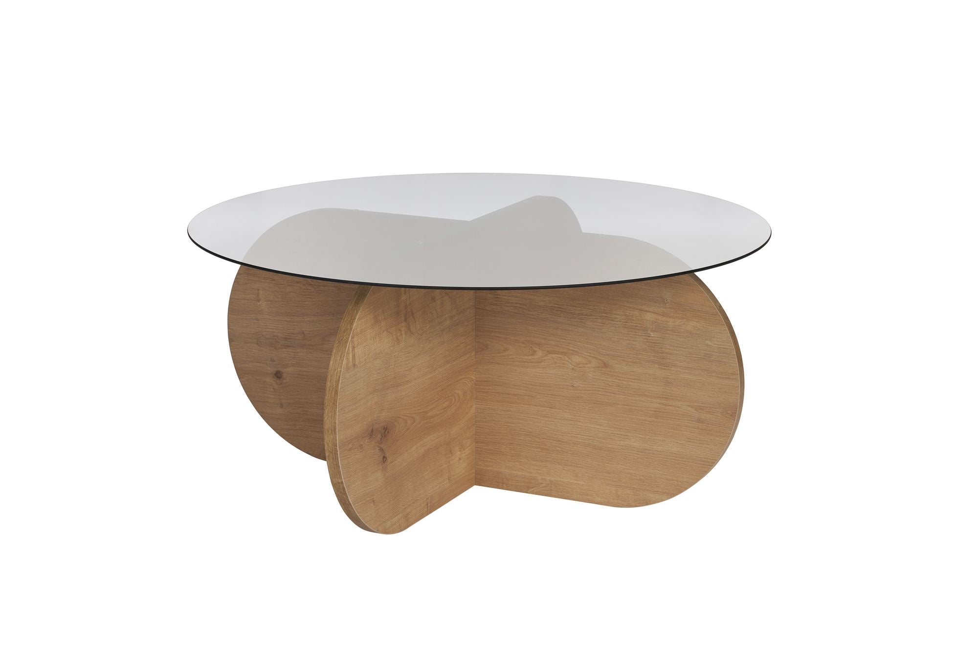 Entdecken Sie den Aeris Sofatisch aus Saphir-Eiche Fume von Nordure – ein eleganter Couchtisch, der modernes Design und natürliche Schönheit vereint.
