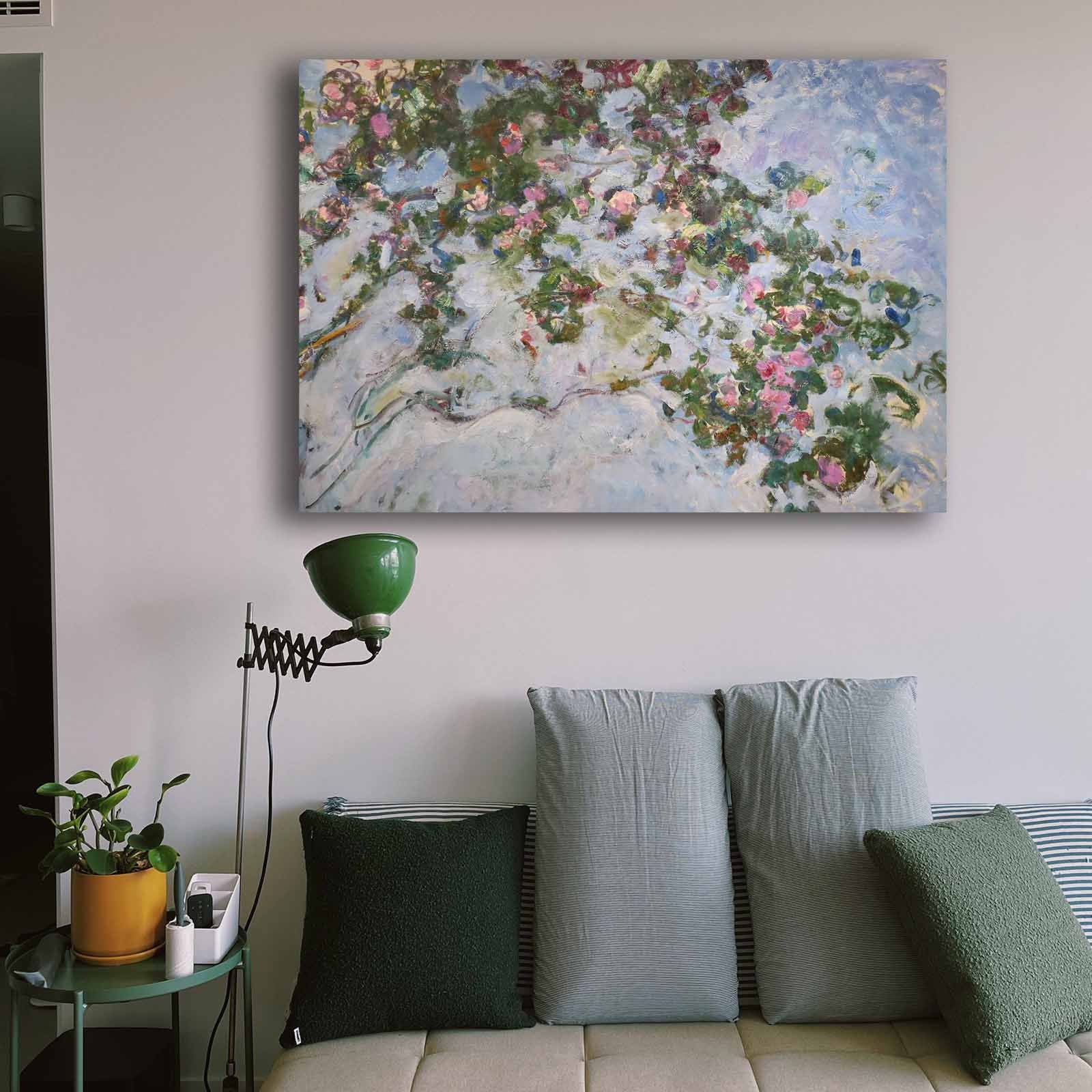 Entdecken Sie das beeindruckende Leinwandgemälde von Claude Monet, das mit lebendigen Farben und feinen Details jeden Raum in ein Kunstwerk verwandelt.