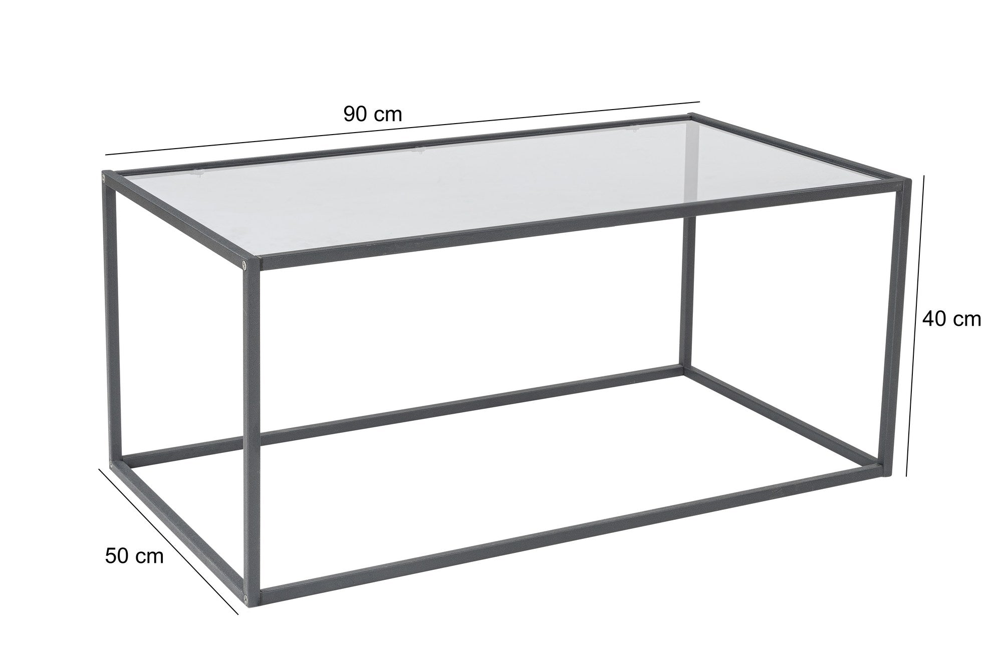 Entdecken Sie den Lizbon Sofatisch von Hanah Home in edlem Schwarz – ein stilvolles Möbelstück aus Rauchglas, das Eleganz und Funktionalität vereint.