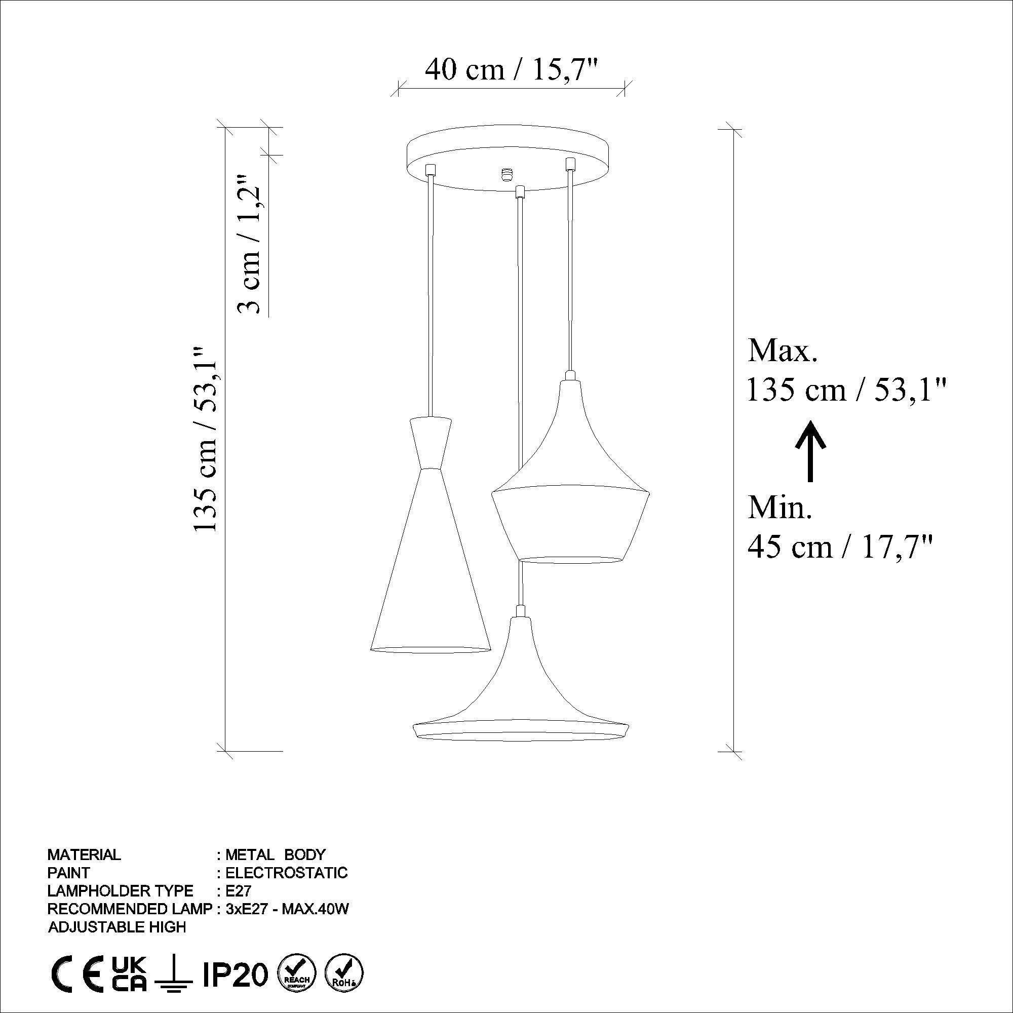 Elegante TOM Pendellampe von Opviq im antiken Stil, ideal für eine gemütliche Atmosphäre in Wohn- und Essbereichen.