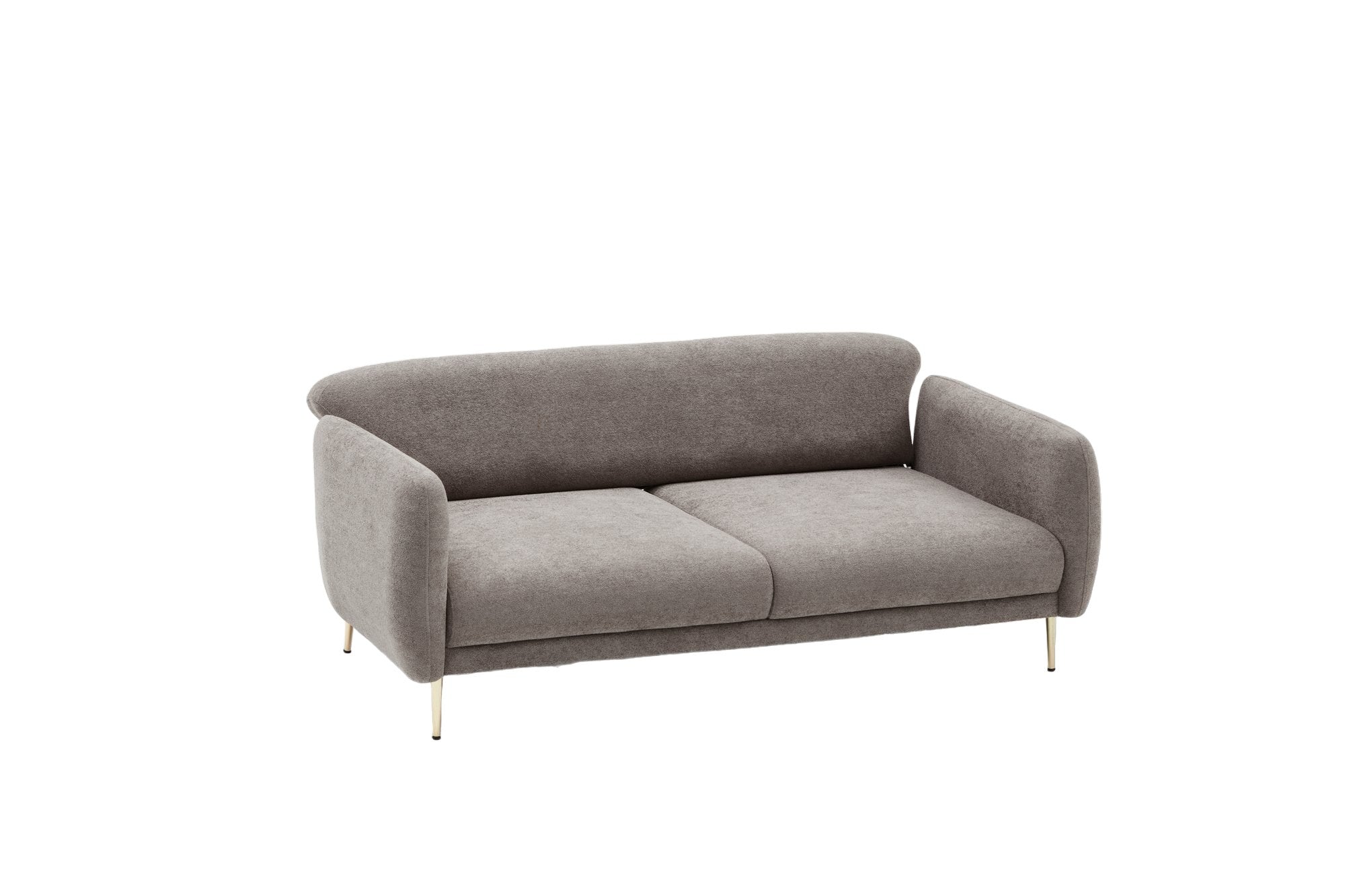 Stylisches Simena Bettsofa in Grau Gold von Atelier Del Sofa – perfektes Möbelstück für modernes Wohnen und gemütliche Übernachtungen.