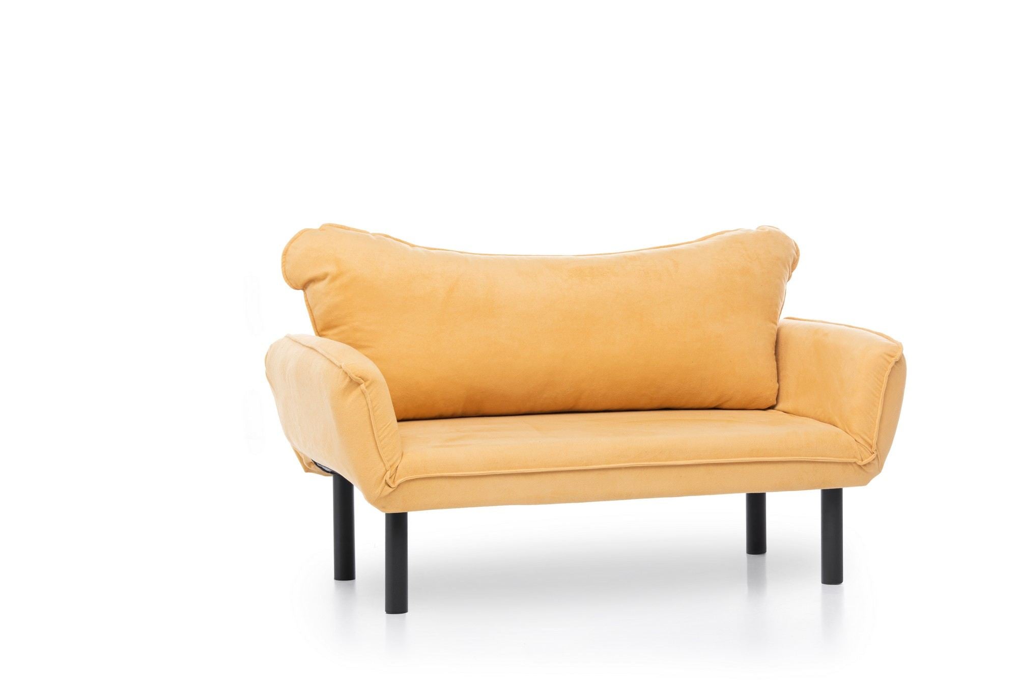 Erleben Sie das Chatto Bettsofa in Senfgelb – stilvolles 2-Sitzer Schlafsofa, das Eleganz und Bequemlichkeit in jeden Raum bringt!