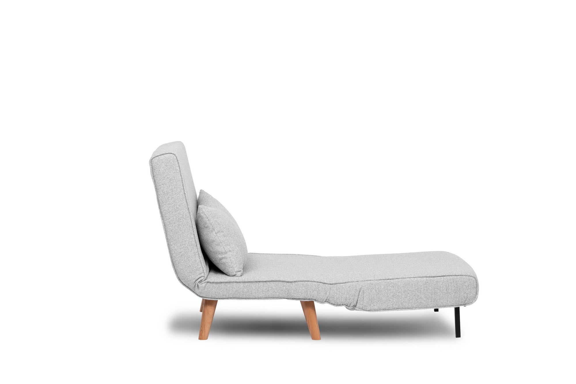 Stylisches graues Folde Single Bettsofa von Atelier Del Sofa, ideal für kleine Räume und vielseitig einsetzbar als Schlaf- und Sitzmöbel.