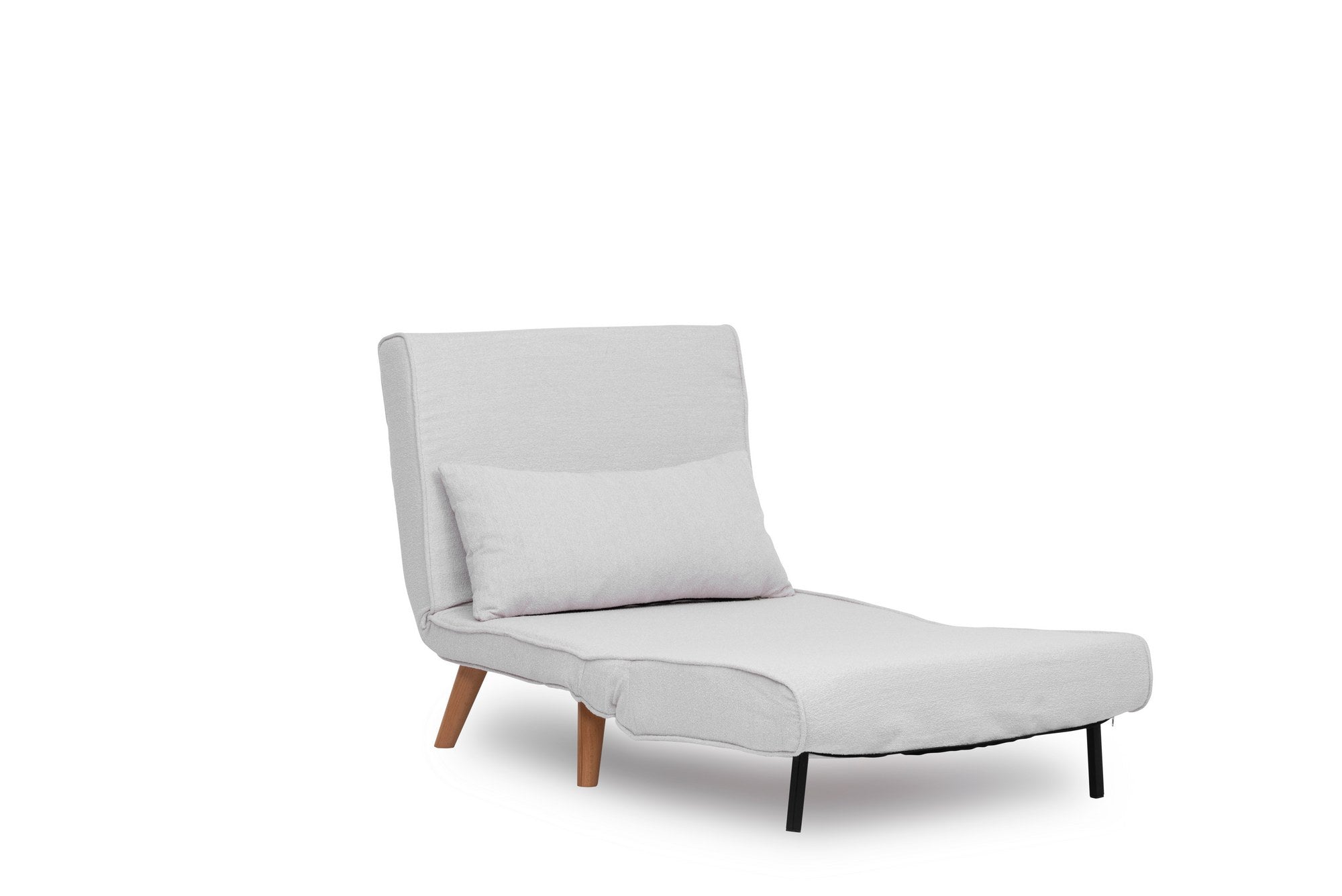 Modernes Folde Single Bettsofa in strahlendem Weiß, ideal für kleine Räume und Gästeübernachtungen, von Atelier Del Sofa.