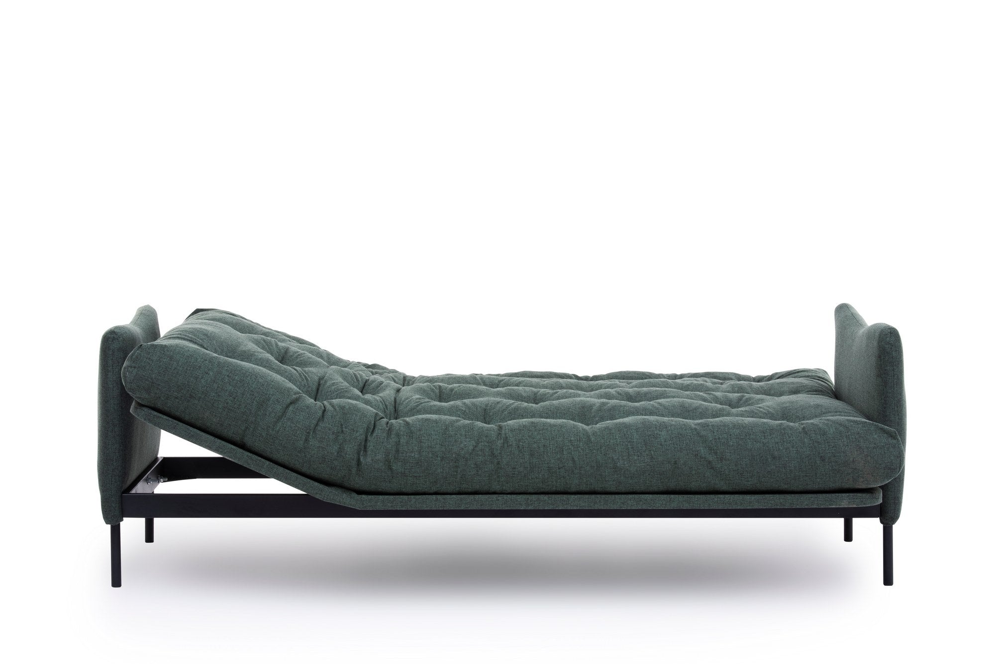 Elegantes Renge Bettsofa in frischem Grün, perfekt für entspannte Stunden und als funktionales Schlafsofa für Gäste.