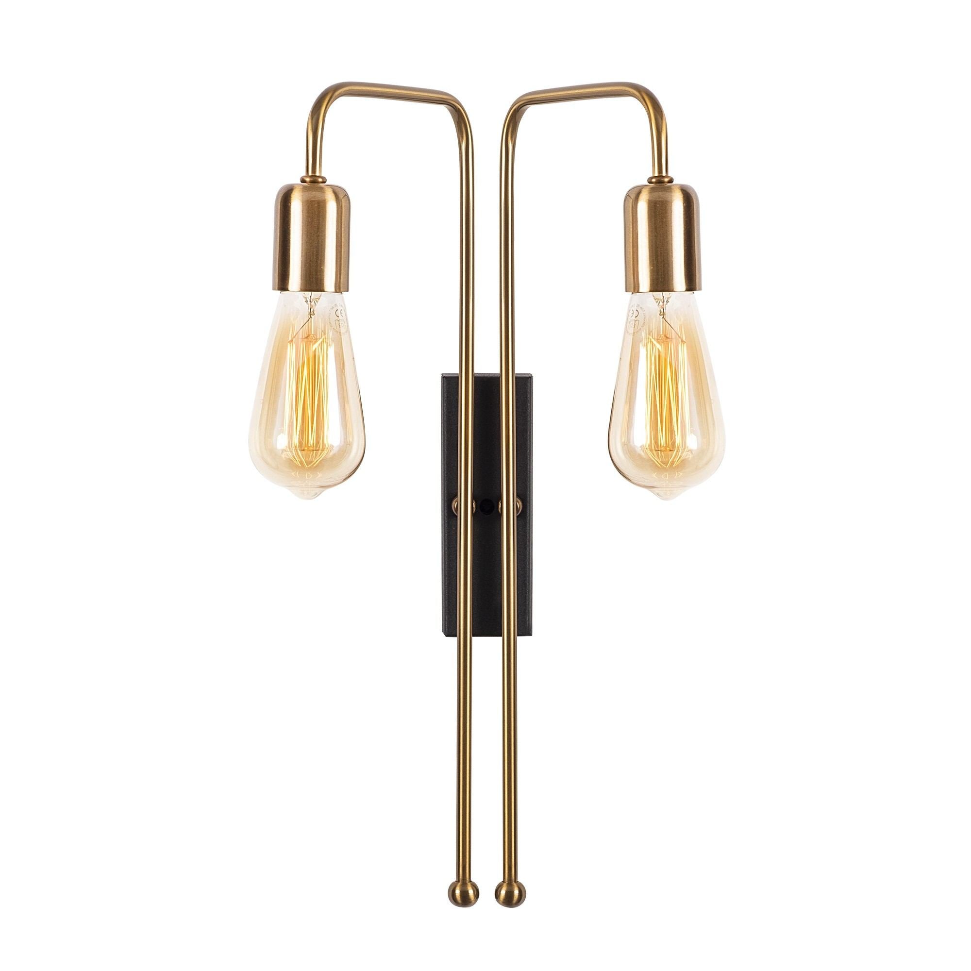 Elegante Mum Wandleuchte in Gold und Schwarz von Opviq, ideal für stilvolle Akzente in jedem Raum.