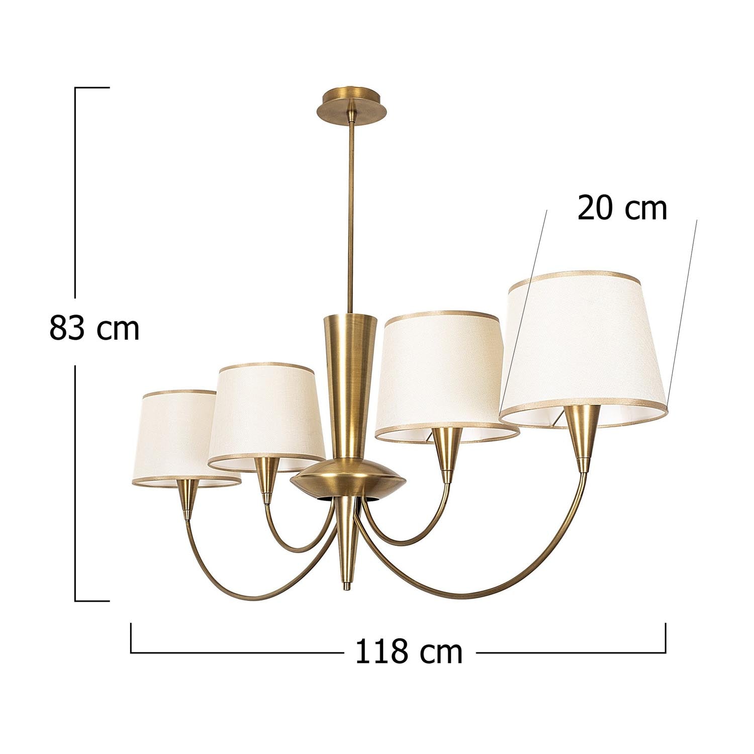 Entdecken Sie die Pardo Pendelleuchte von Opviq – ein antiker Kronleuchter, der jedem Raum mit seinem glamourösen Design und warmem Licht Eleganz verleiht.
