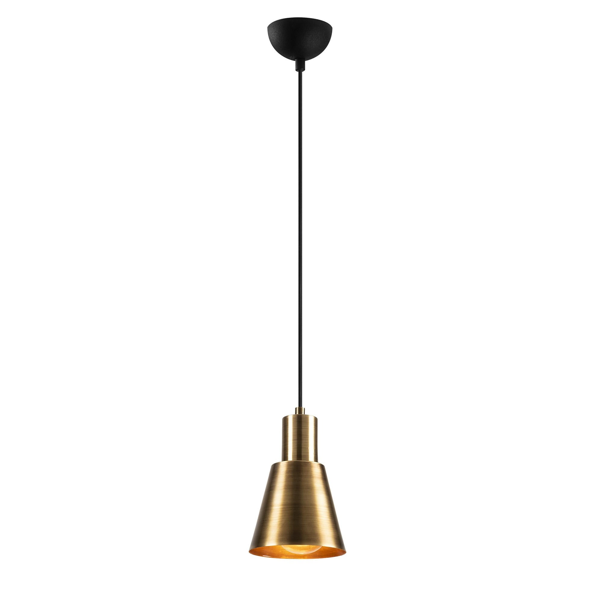 Verleihen Sie Ihrem Raum mit der Kem Pendelleuchte in Gold und Schwarz von Opviq einen Hauch von Luxus und skandinavischem Charme.