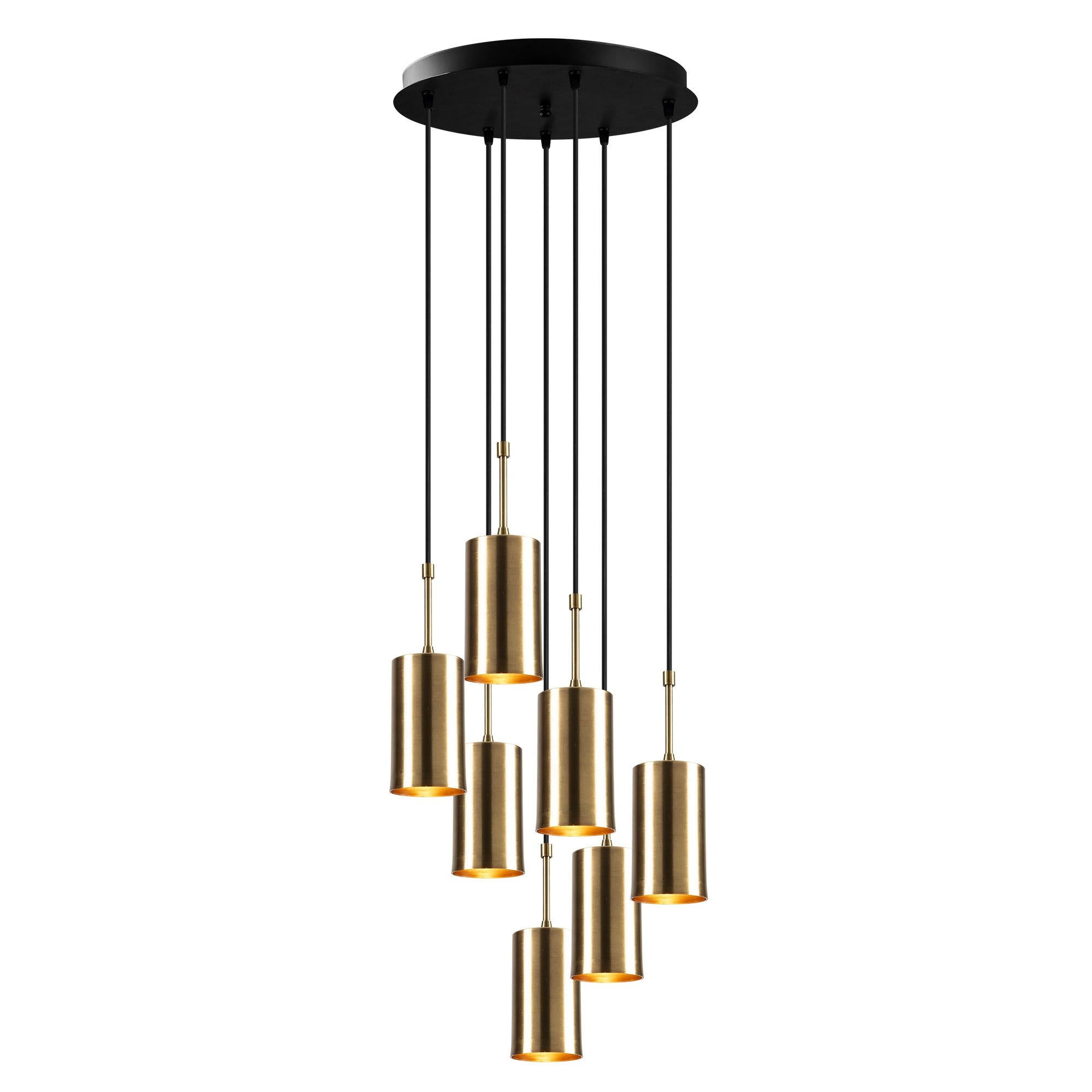 Elegante Kem Pendelleuchte in Gold und Schwarz von Opviq, ideal für stilvolle Akzente in jedem Raum.