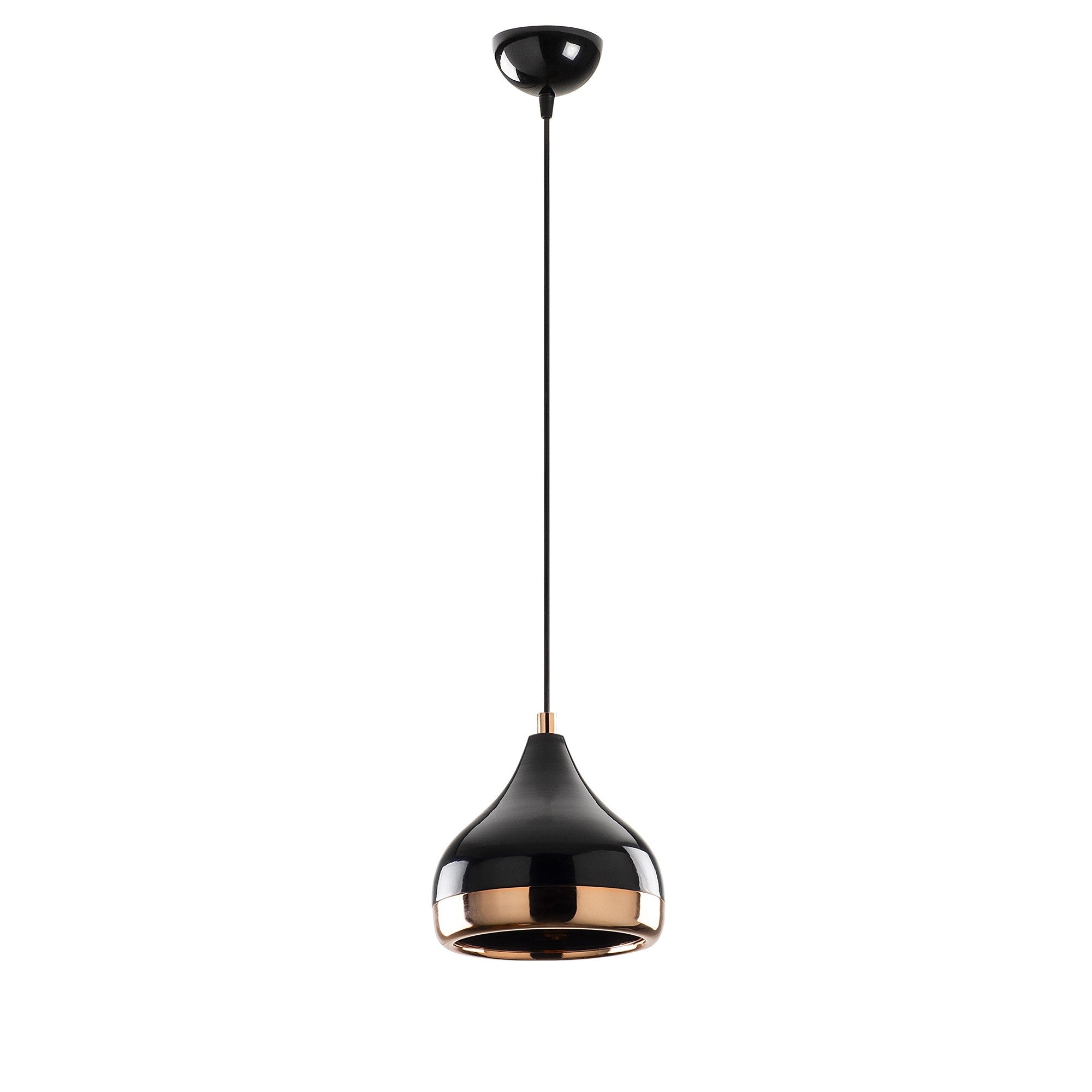 Erleben Sie die Yıldo Pendelleuchte von Opviq in Schwarz und Kupfer – ein elegantes Design, das jeden Raum mit skandinavischem Flair bereichert.
