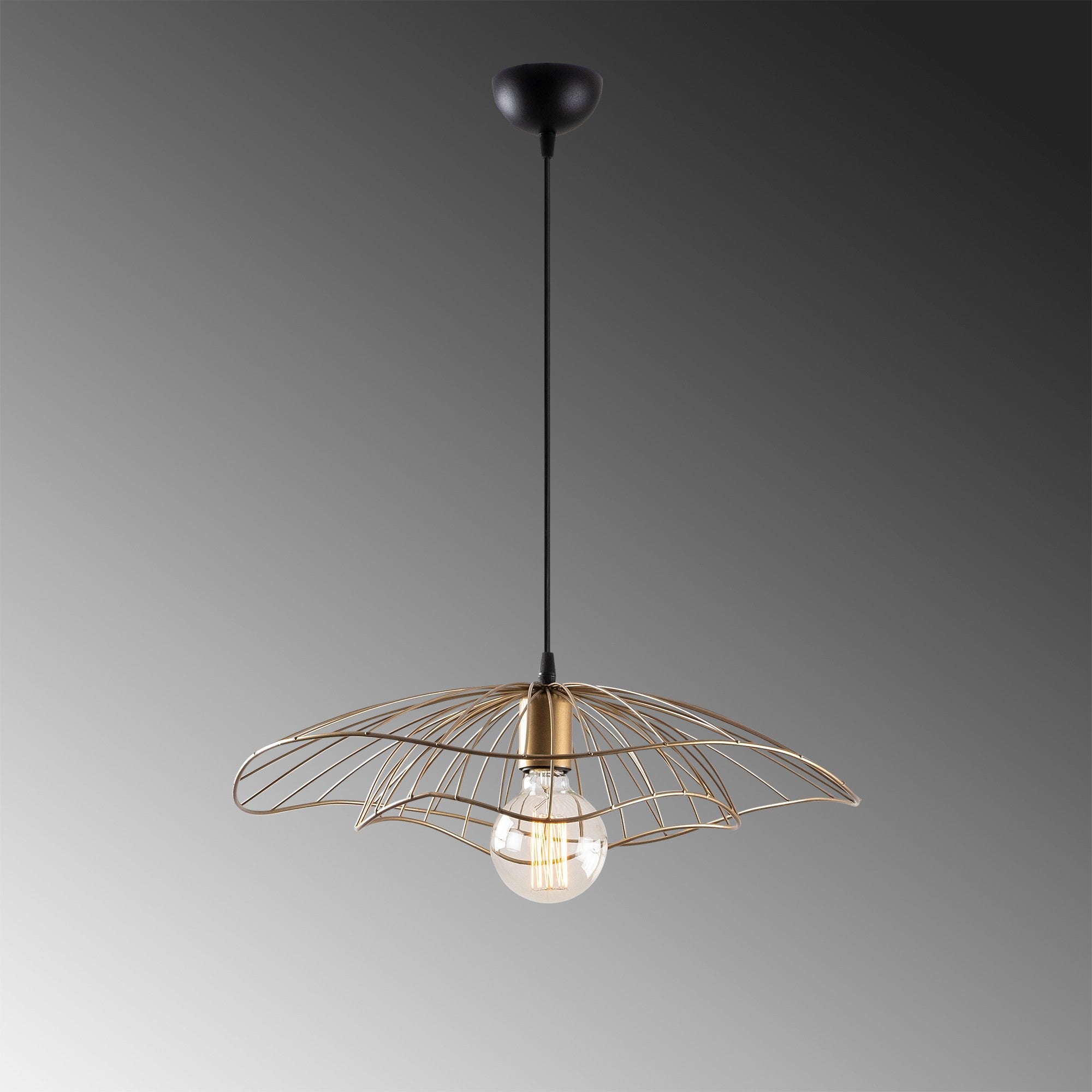 Elegante Tel Pendellampe von Opviq im Vintage-Stil, aus hochwertigem Metall gefertigt. Ideal für stilvolle Akzente in Ihrem Zuhause.