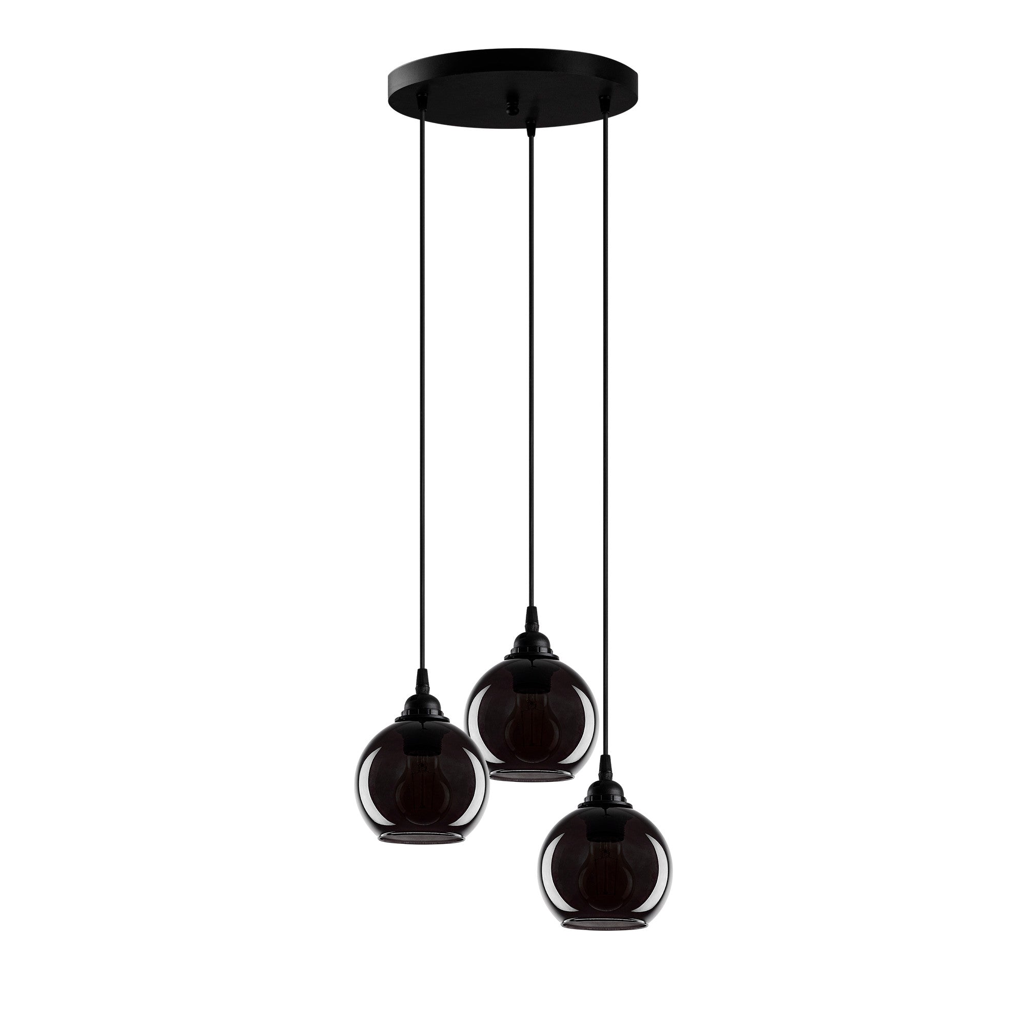 Elegante Smoked Pendellampe von Opviq, die durch ihr rauchiges Glas und modernes Design jeden Raum stilvoll aufwertet.